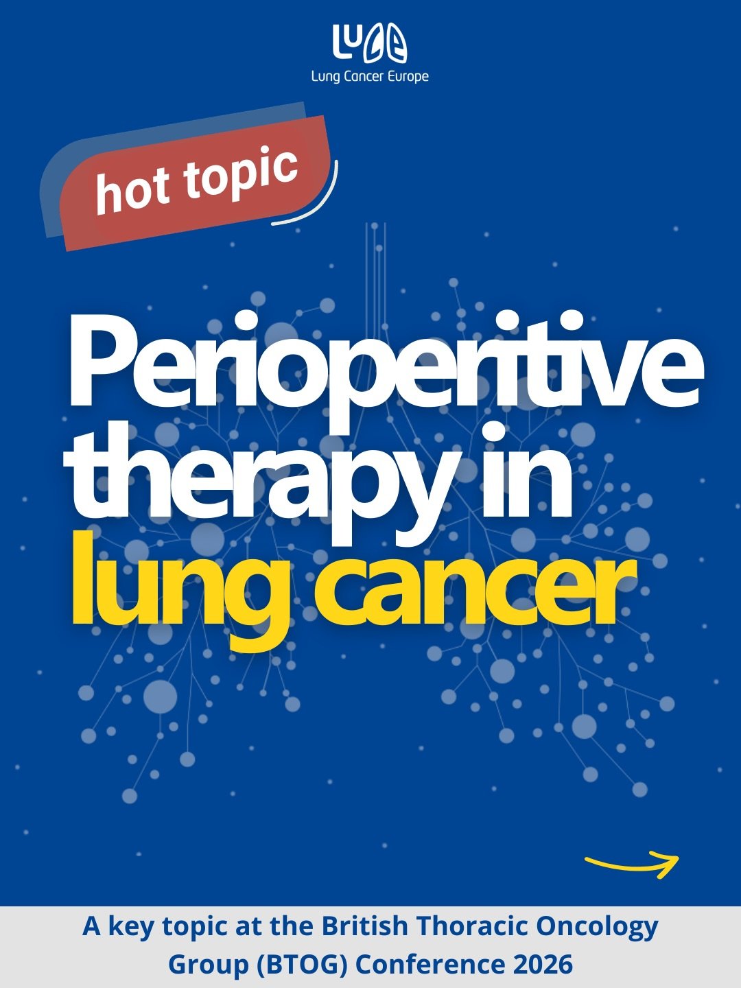 Perioperative treatment in lung cancer is receiving a lot of attention right now.

At the British Thoracic Oncology Group (BTOG) Conference in Edinburgh this week, this was the focus of a keynote session titled The Perioperative Revolution in NSCLC.
