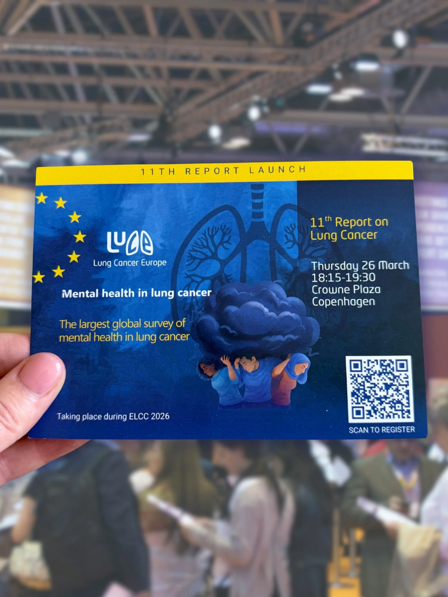 If you&rsquo;re in Copenhagen for #ELCC26 join us for the launch of Lung Cancer Europe&rsquo;s 11th Report on mental health in lung cancer.

This in-person event will bring together lived experience and expert insight, with:

@theemmabritton 
Sharing