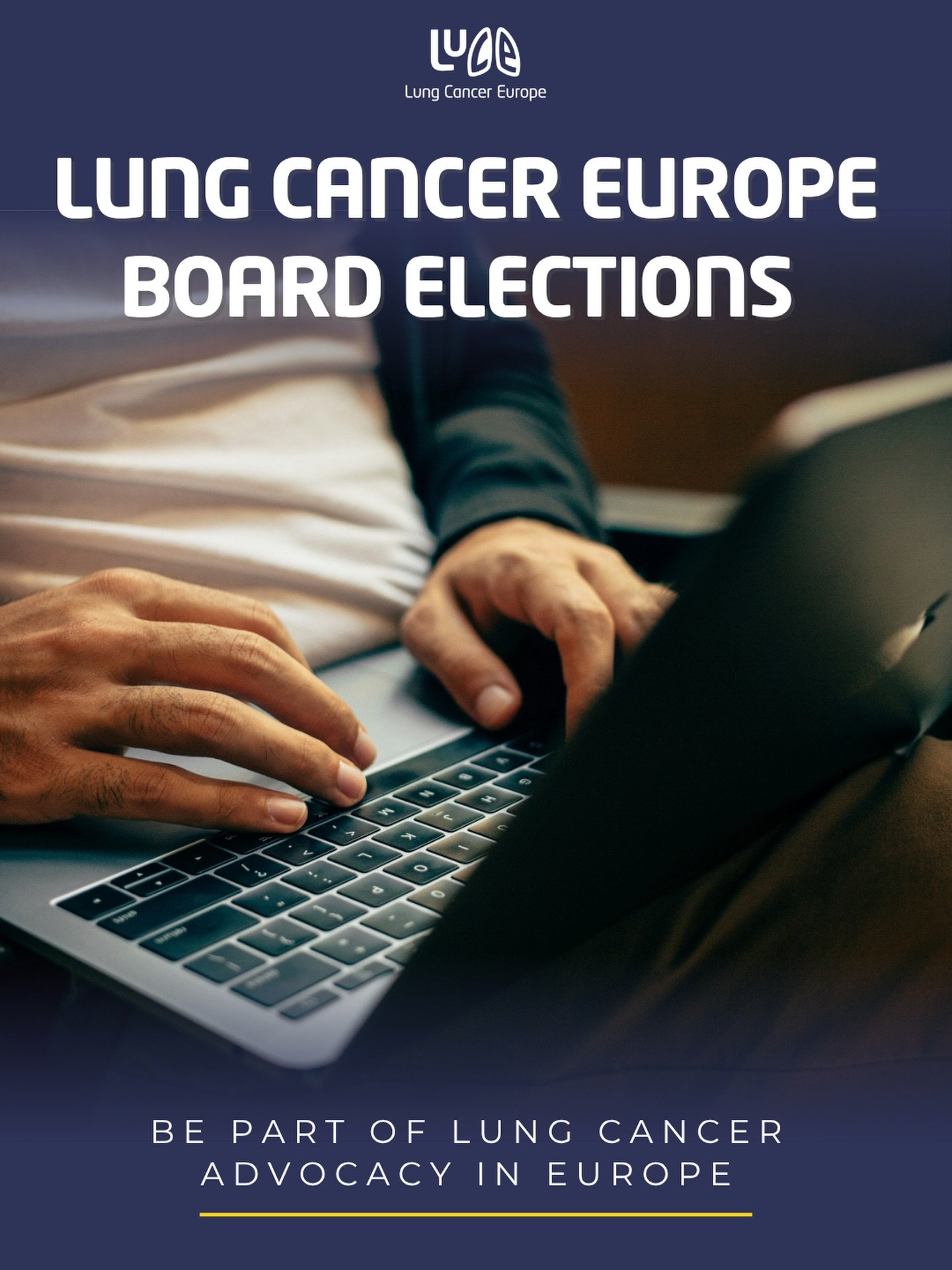 Applications are now open for the Lung Cancer Europe Board Elections 2026.

Interested in standing for the Board? You can now apply online.

Board membership is a voluntary role and an opportunity to be part of lung cancer advocacy in Europe.

Deadli