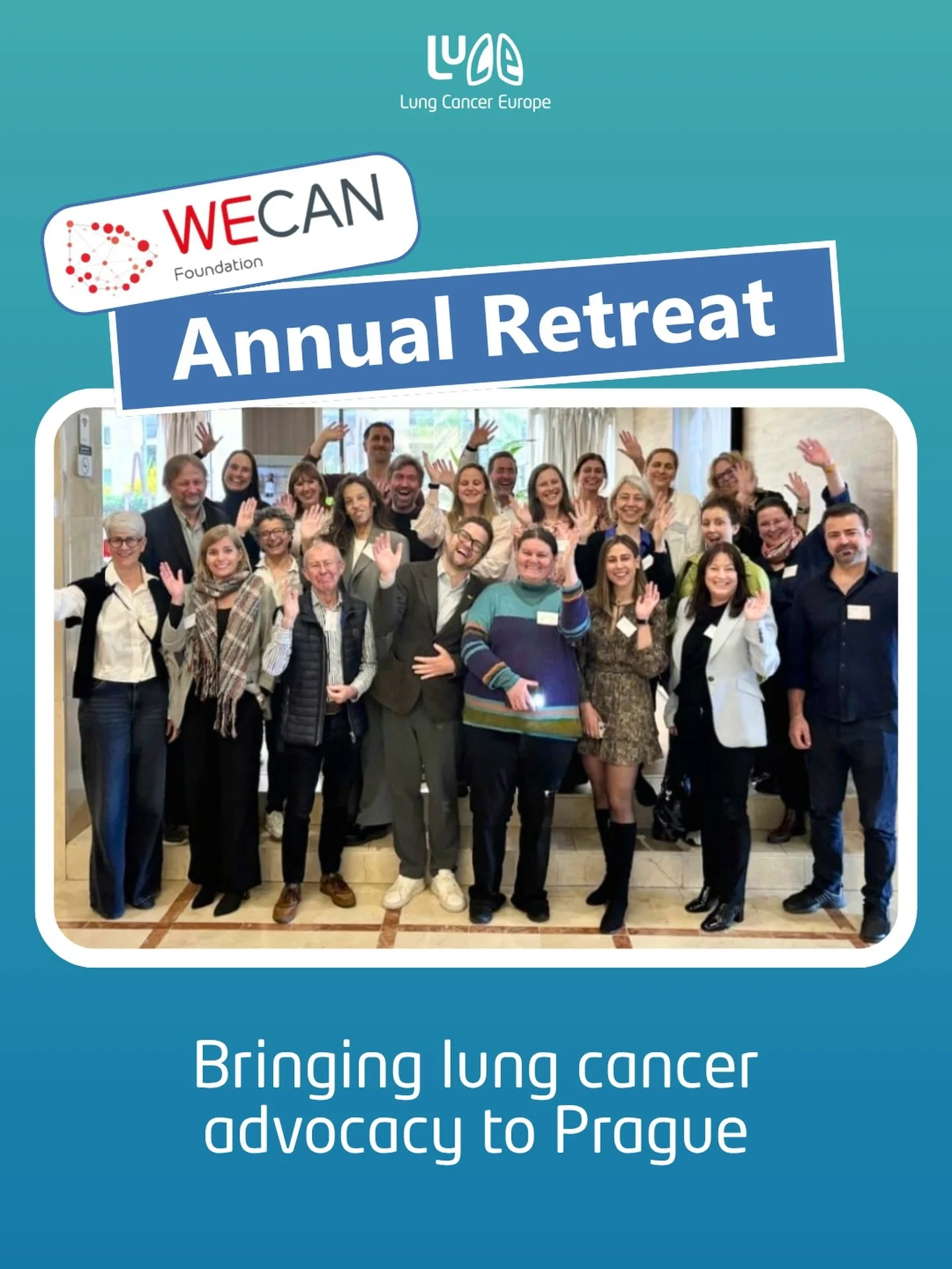 A fantastic two days at the WECAN Annual Retreat held in Prague this year.

Our Vice President Angeliki and Interim Head of Operations Melanie joined leaders from 24 pan-European cancer patient organisations for two days of real work - strategy, coll