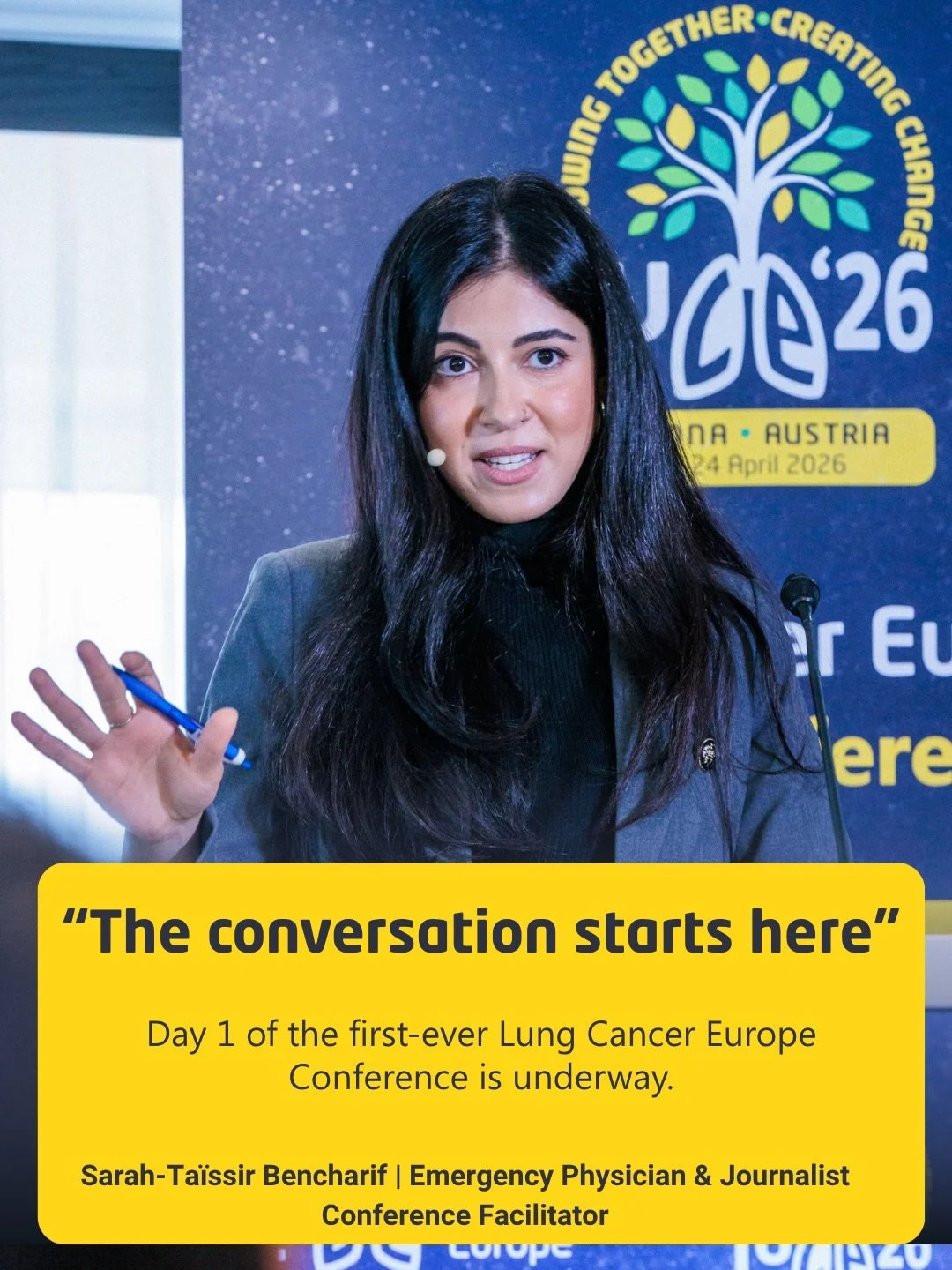 Day 1 of the first-ever Lung Cancer Europe Conference is done - and what a day it was. 🌿

Swipe to meet the incredible keynote speakers who set the tone for three days of growing together and creating change in Vienna.

From building national cancer