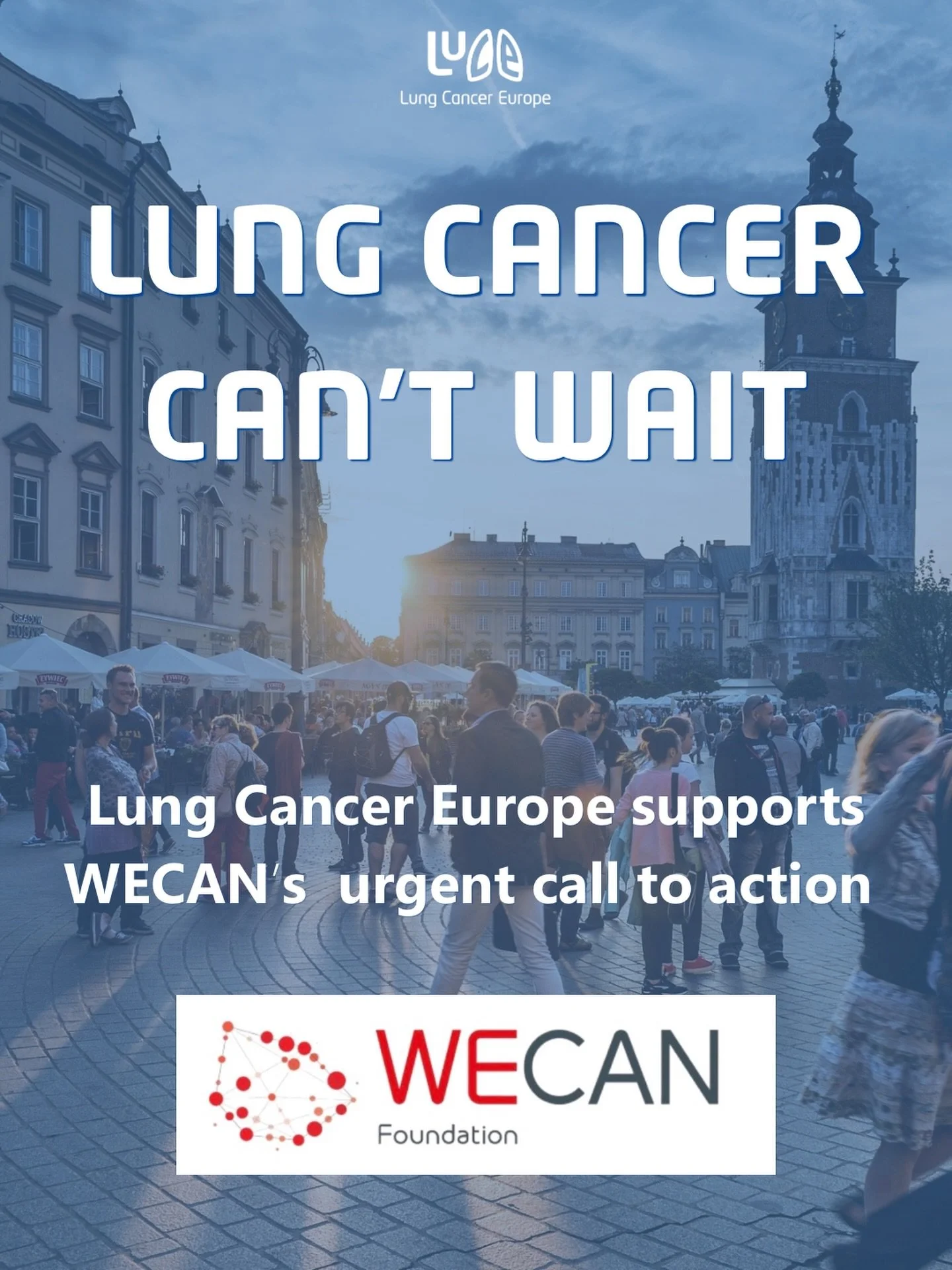 Lung Cancer Europe has formally endorsed the WECAN open letter: Cancer Cannot Wait. 

The proposed EU budget for 2028 to 2034 risks making health funding less visible, less protected, and harder to trace. Within its lifetime, nearly 20 million people