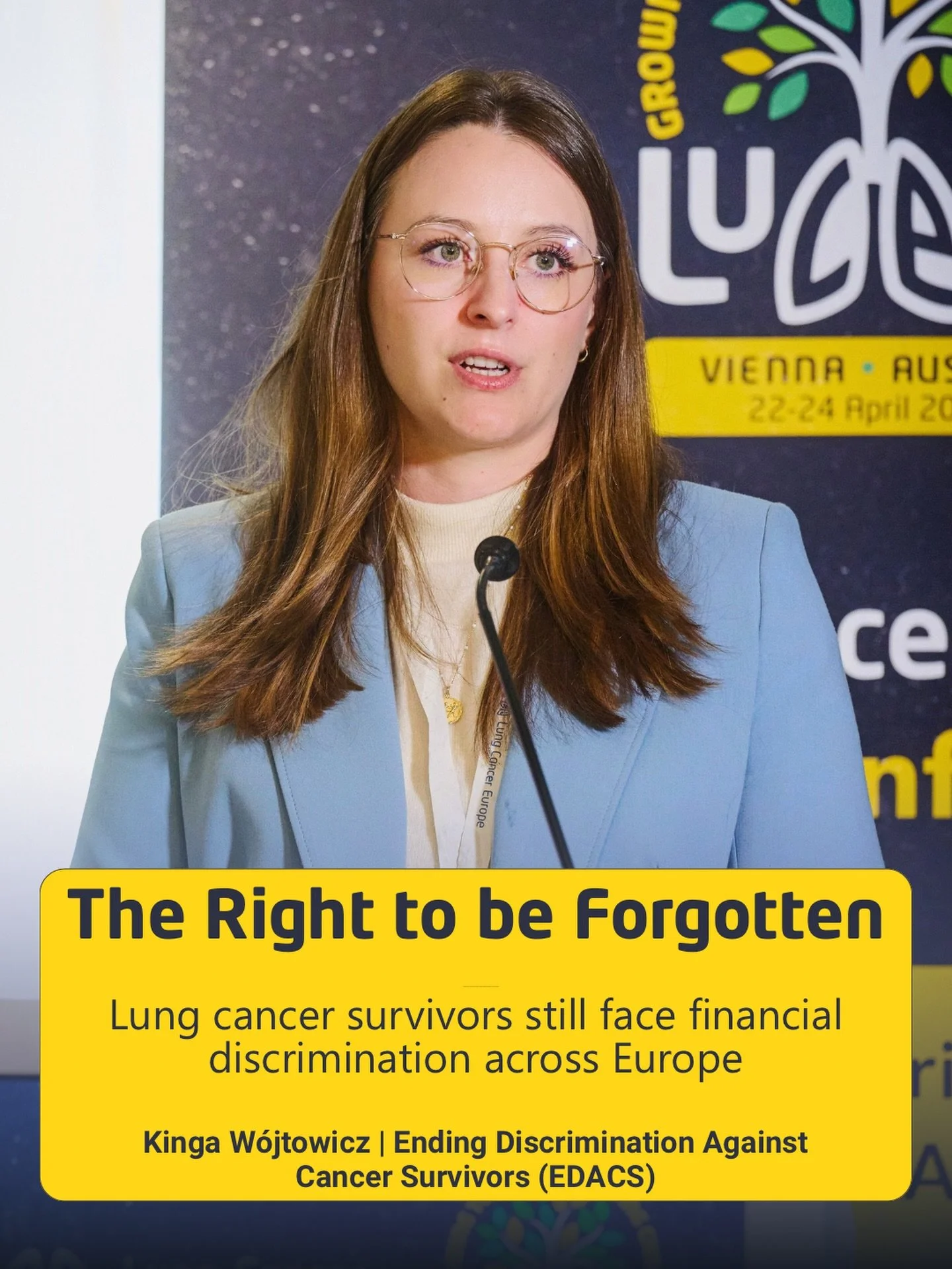 People who have completed lung cancer treatment across Europe are still being asked to declare their cancer history when applying for a mortgage, taking out insurance, or accessing credit.

This is financial discrimination. And it has to stop.

At ou