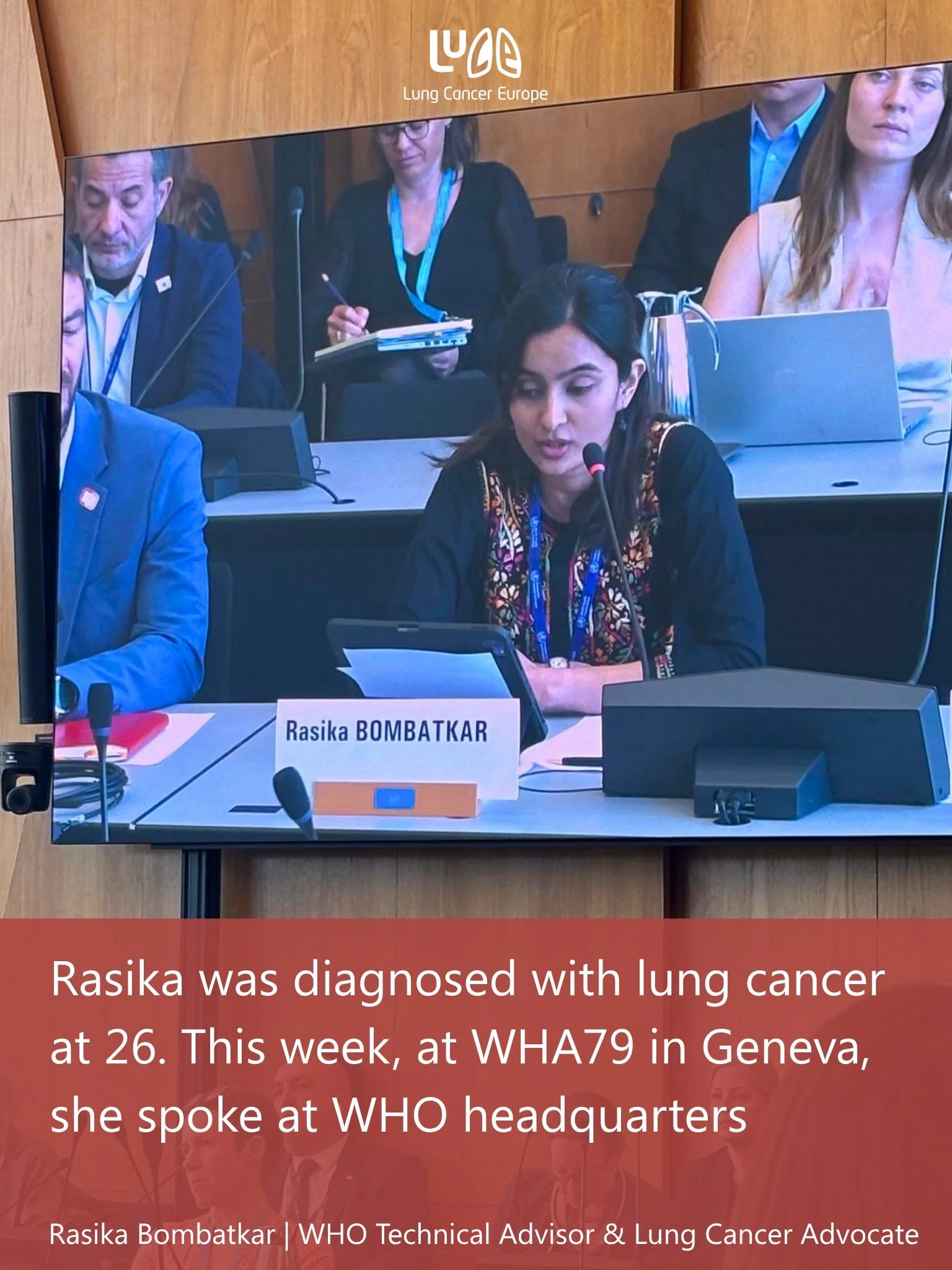 Lung Cancer Europe attended the official WHA79 side event at @who headquarters in Geneva yesterday, representing our member organisations and the lung cancer community across Europe.

One year on from the resolution that first named lung cancer, gove