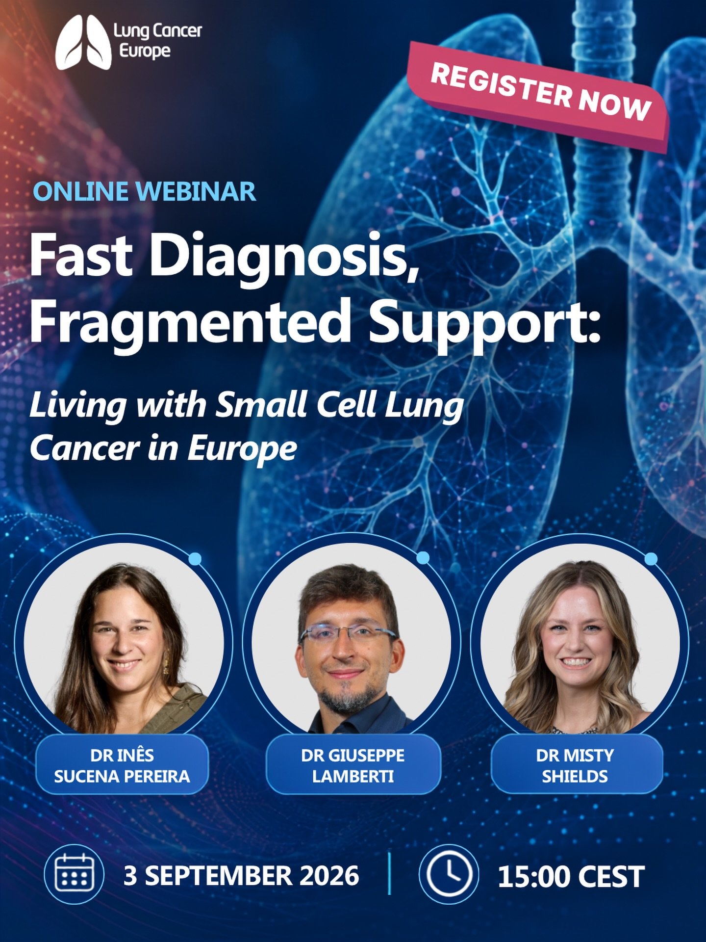 Small cell lung cancer is advancing faster than it has in decades. Yet many people living with the disease aren&rsquo;t feeling that progress.

On 3 September, join Lung Cancer Europe for an honest look at the gap between what treatment can now offer