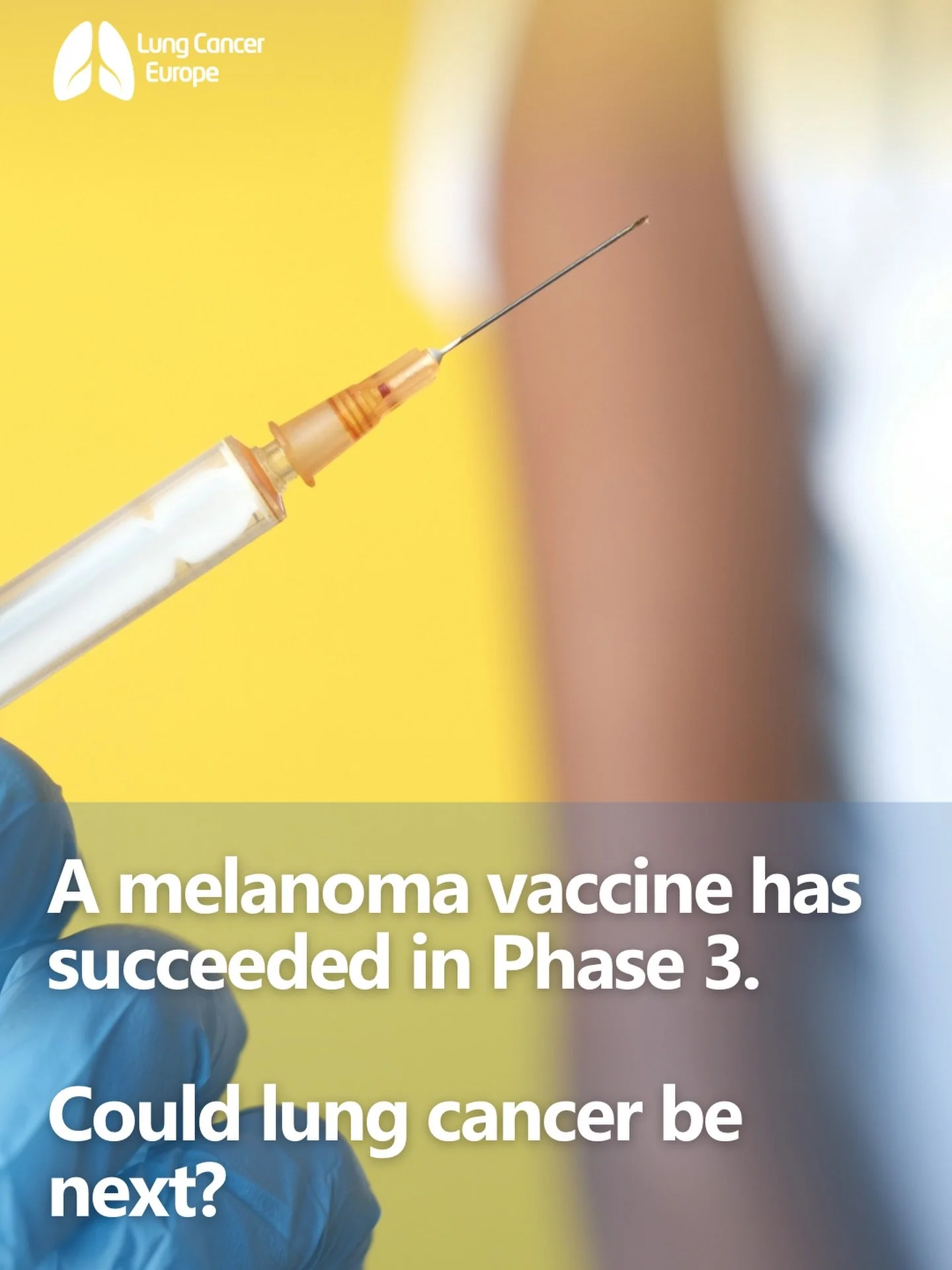 This was one of the big cancer research stories yesterday, and it got a lot of people in lung cancer talking too.

Why?

Because the positive Phase 3 result was in melanoma, but the same personalised mRNA vaccine approach is already being tested in s