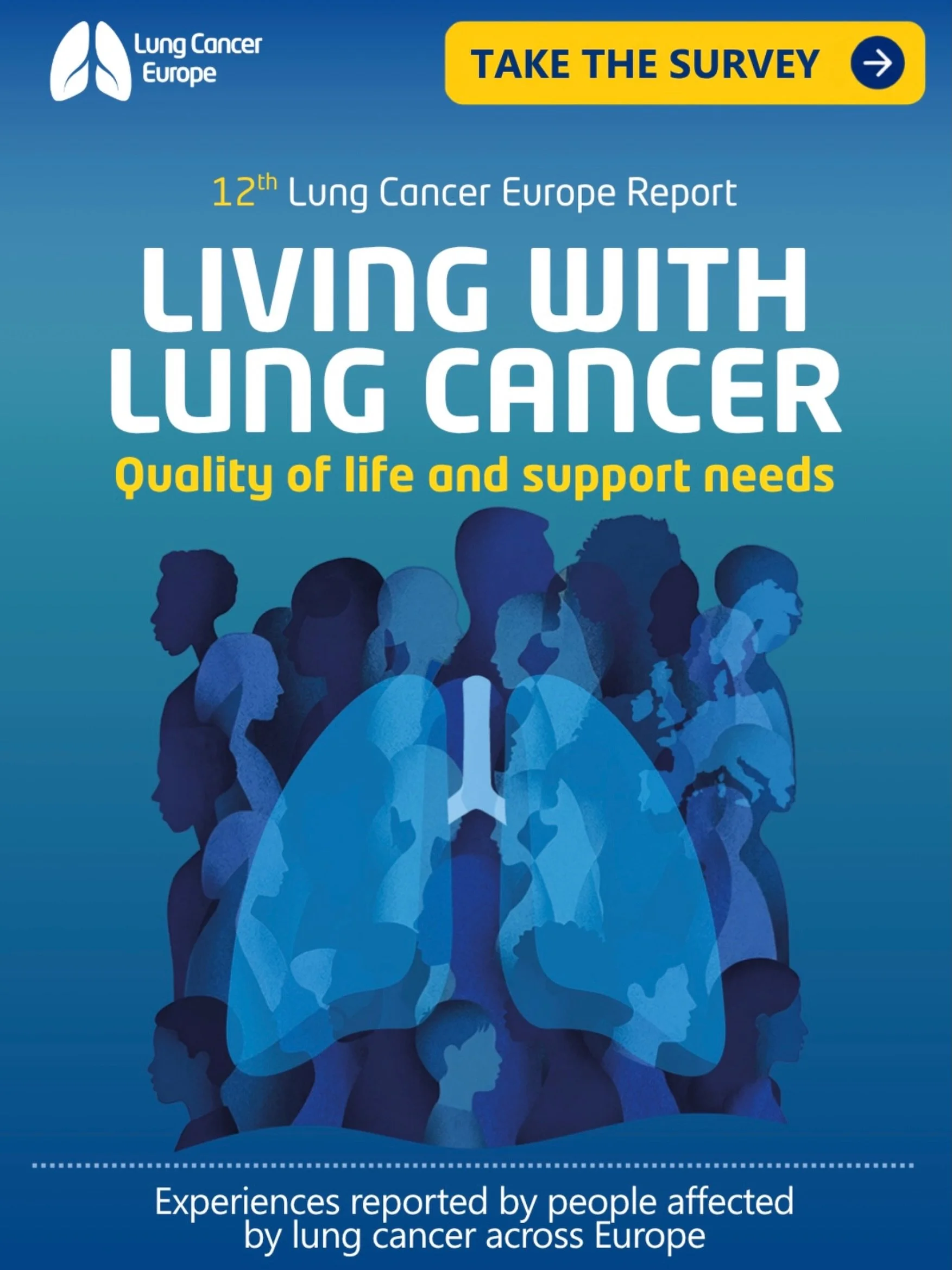 The survey for our 12th Lung Cancer Europe Annual Report is now open.

This year we&rsquo;re looking at quality of life and support needs.

We want to hear from people living with lung cancer and those who care for them about what life is actually li