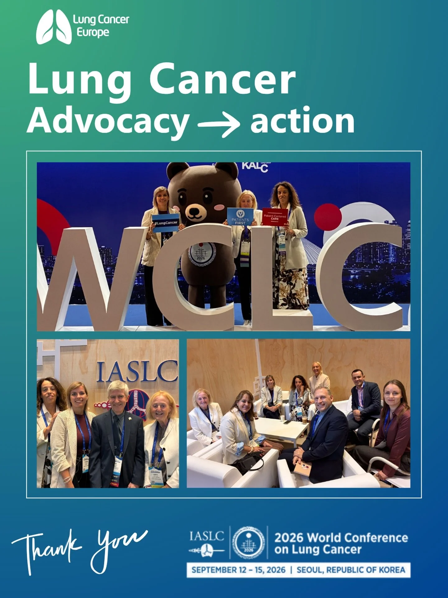 We leave #WCLC26 encouraged by the advances presented in Seoul. But new evidence only changes lives when it reaches people through approval, implementation and fair access.

During the conference, Lung Cancer Europe shared European data on mental hea
