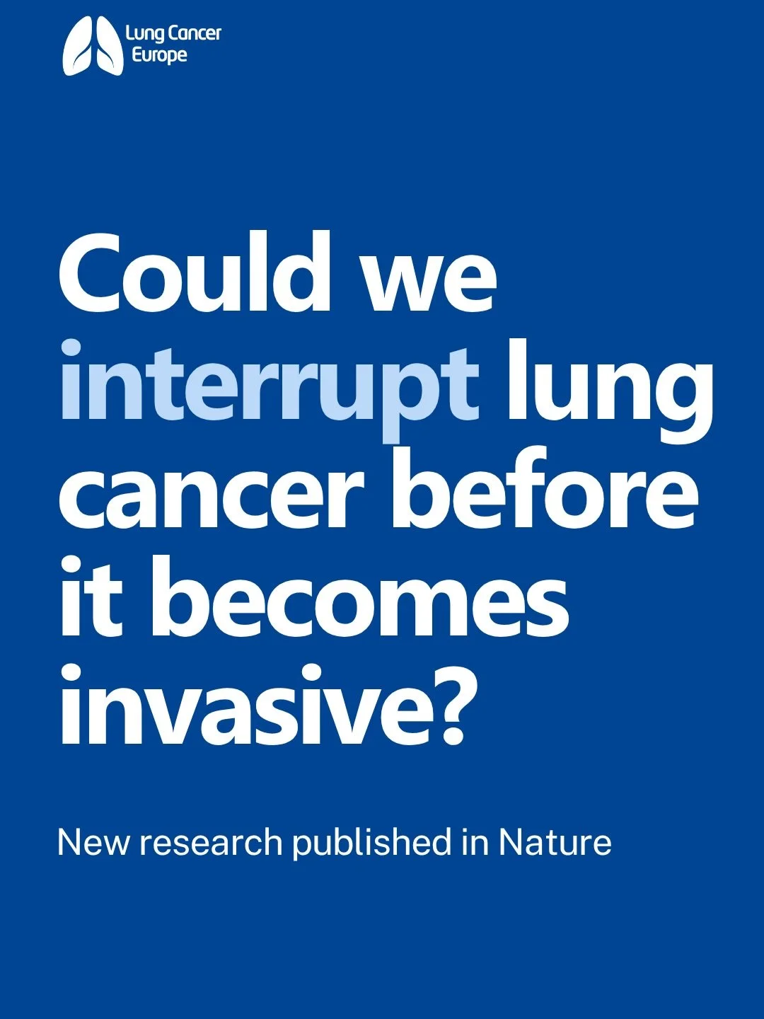Could we one day step in before lung cancer becomes invasive?

New UCL-led research published in Nature looked at what happens in the immune system at a very early stage of lung cancer.

Researchers found changes in a type of immune cell in preinvasi