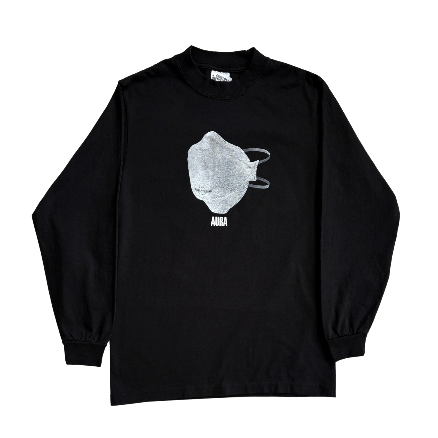 AURA — Black Long Sleeve Crew
