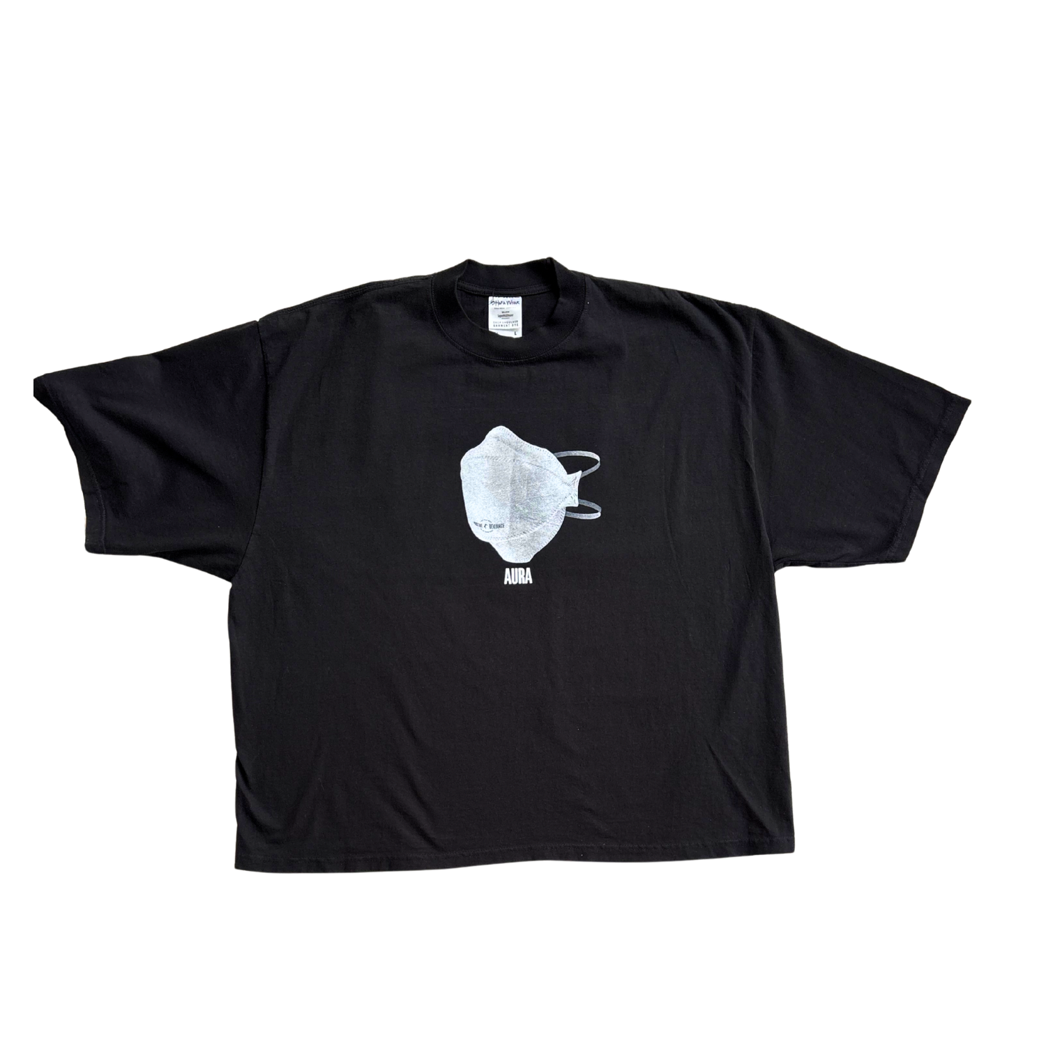 AURA — Black Short Sleeve Heavy Tee