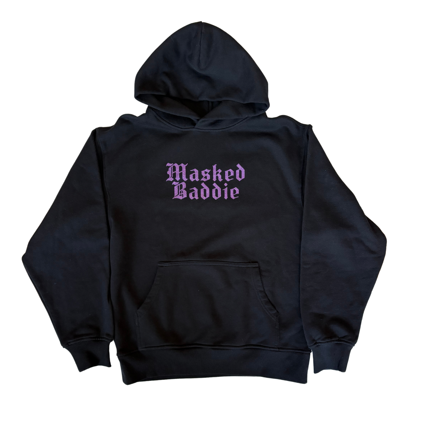 MASKED BADDIE — Black Hoodie