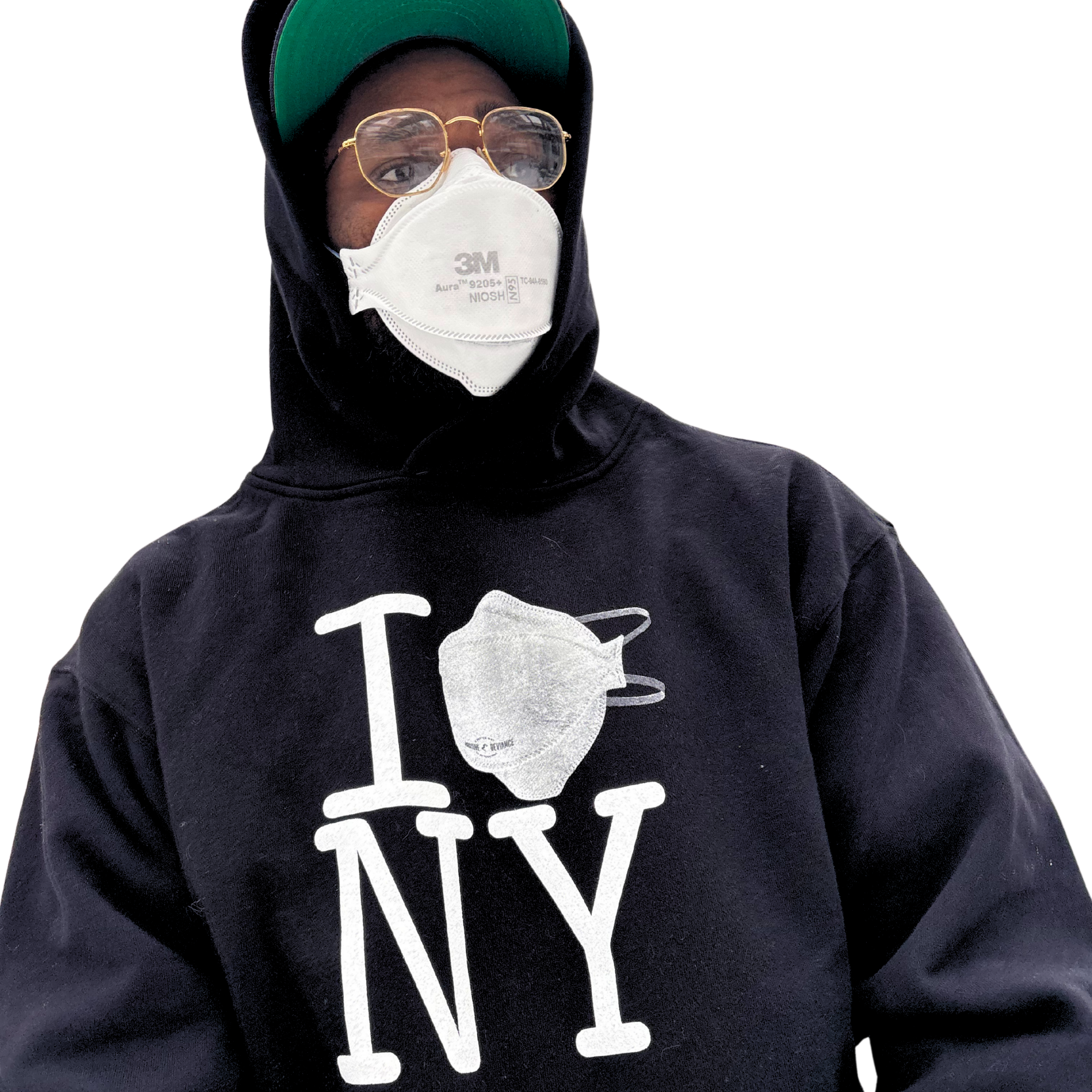 I 😷NY — Black Hoodie