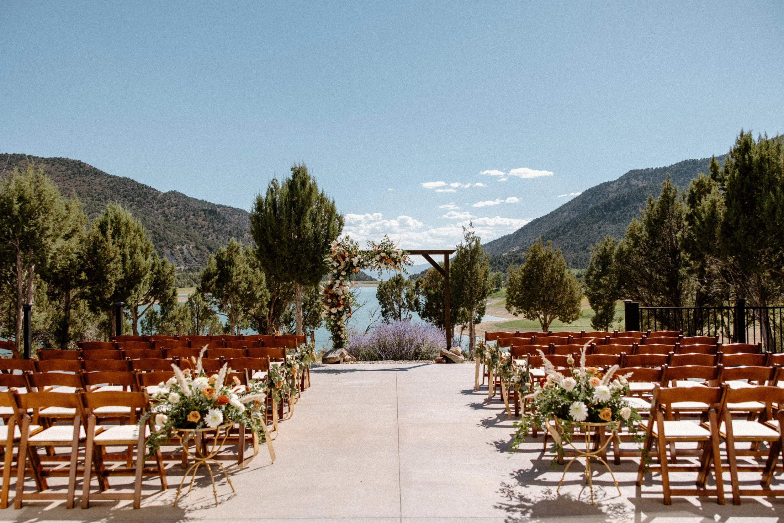 Traditional Square Wood Ceremony Arbor