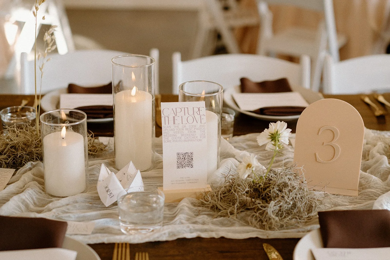 Blush Acrylic Table Numbers — VISTA VIEW EVENTS®