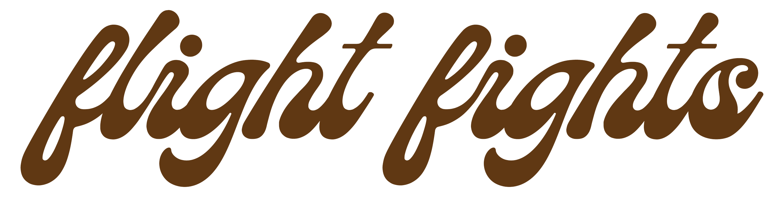 Flight Fights headline in fluid text