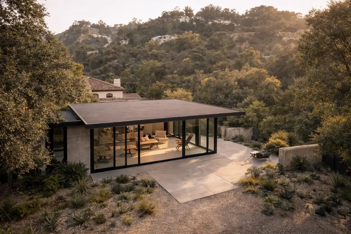 modern style detached adu in Los Angeles