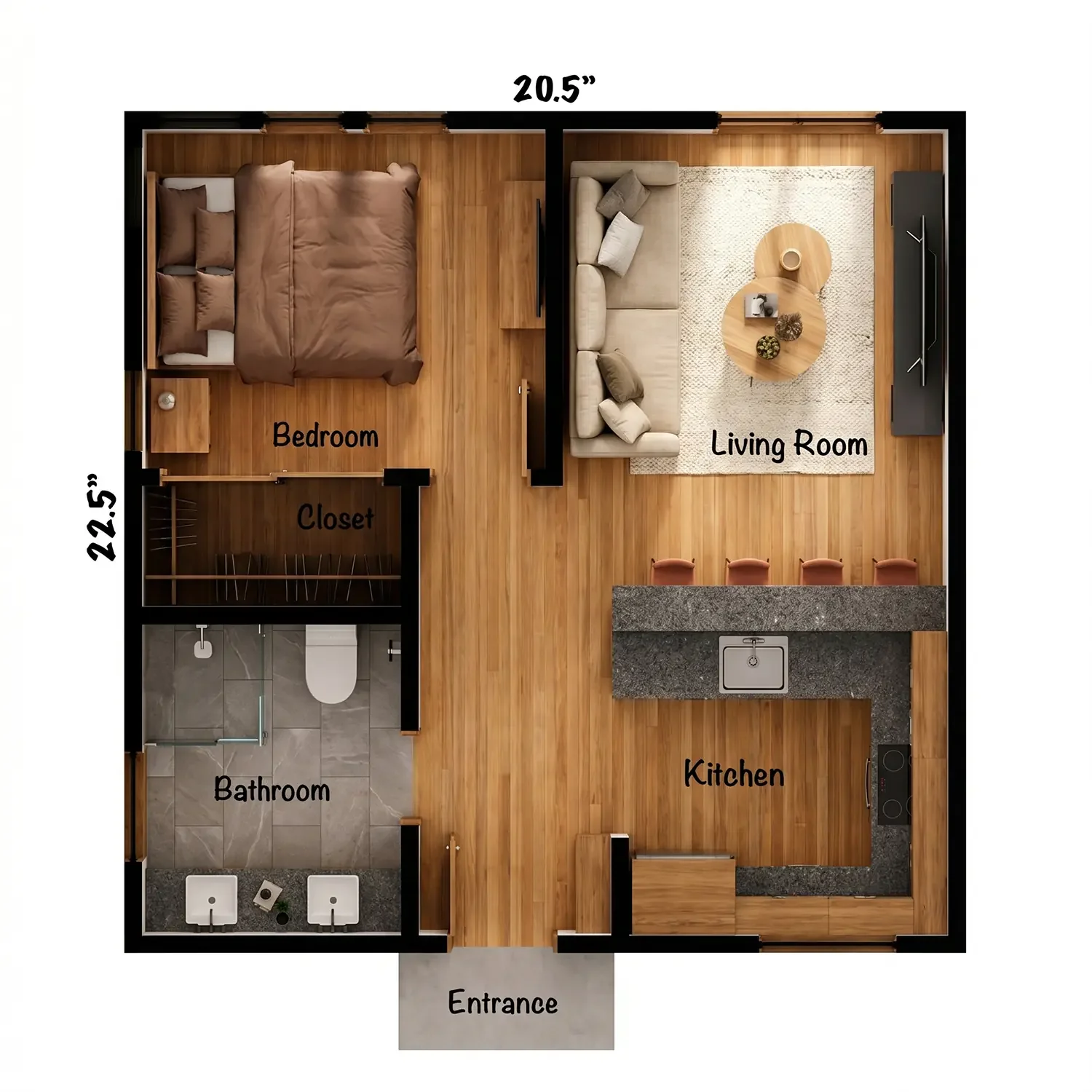 Modern Guest House Floor Plan.webp