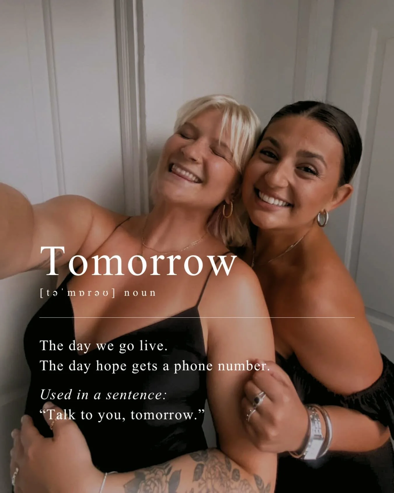 Tomorrow, strangers become lifelines. 

Call/Text: (601) 348-LOVE (5683)
Sun&ndash;Fri &bull; 4&ndash;10PM EST
We&rsquo;ll be here. Tomorrow, and every tomorrow after. 💌