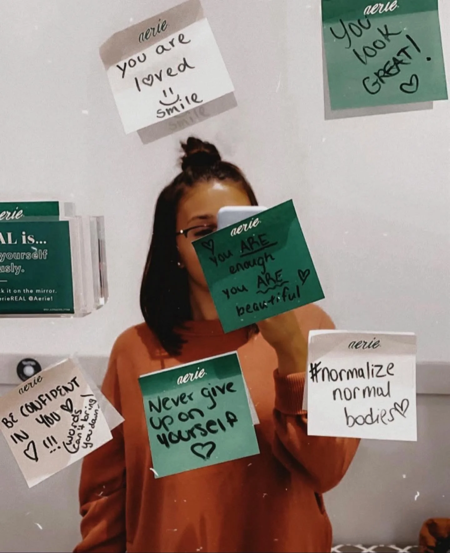 What the mirror says 💌

&amp; if you&rsquo;re struggling to believe it, we&rsquo;re here.

Text or call (601) 348-5683 
4&ndash;10pm EST, every day.