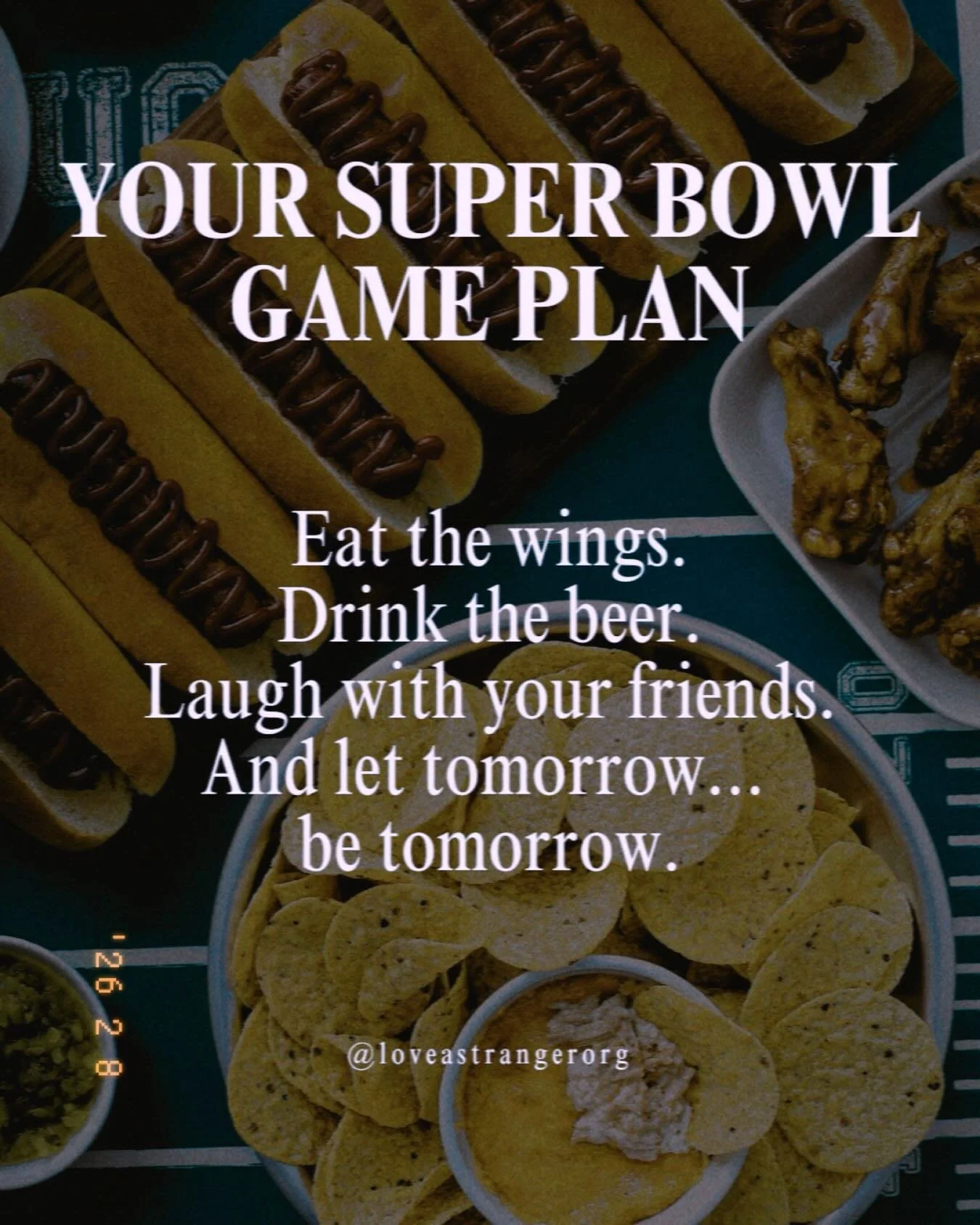 Super Bowl Sunday can be exciting&hellip; but for a lot of us, it&rsquo;s also triggering.

Food is everywhere. People are everywhere. Comments are everywhere.

If you&rsquo;re navigating an eating disorder, you might feel like you&rsquo;re fighting 