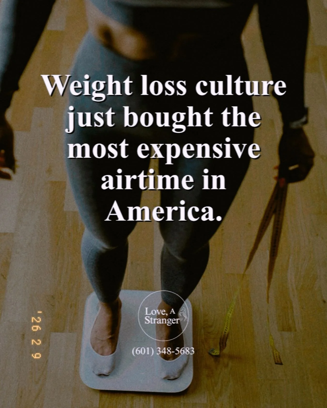These weren&rsquo;t just commercials.
They were relapse fuel.

A loud reminder that society still treats smaller bodies like the prize&hellip;
and hunger like something to silence.

Because eating disorders don&rsquo;t hear &ldquo;health.&rdquo;
They