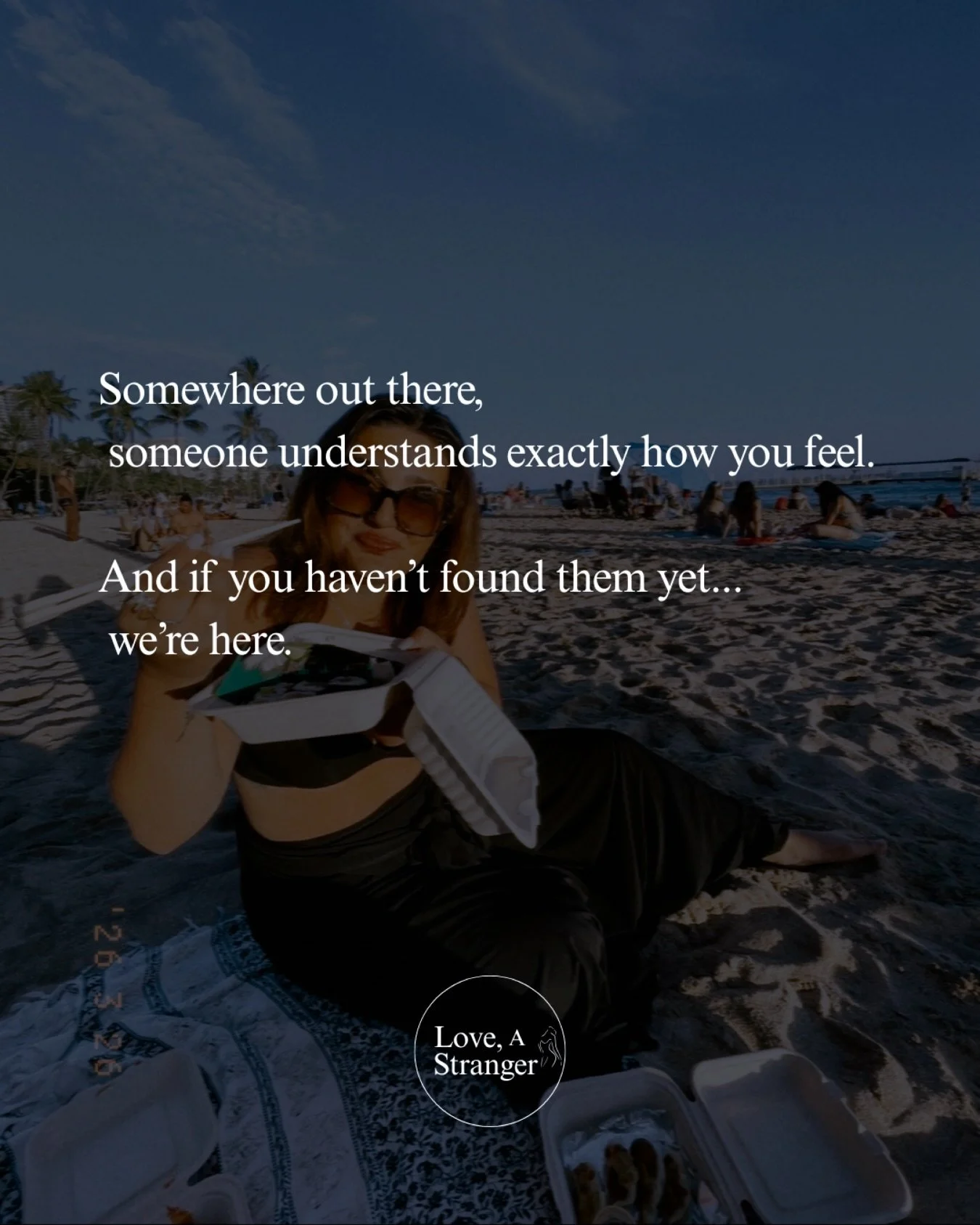 Eating disorder support for everybody in every body. 
You&rsquo;ve got this &amp; we&rsquo;ve got you. 💌 

Text or call 601-348-LOVE (5683)
Every day, 4&ndash;10pm EST