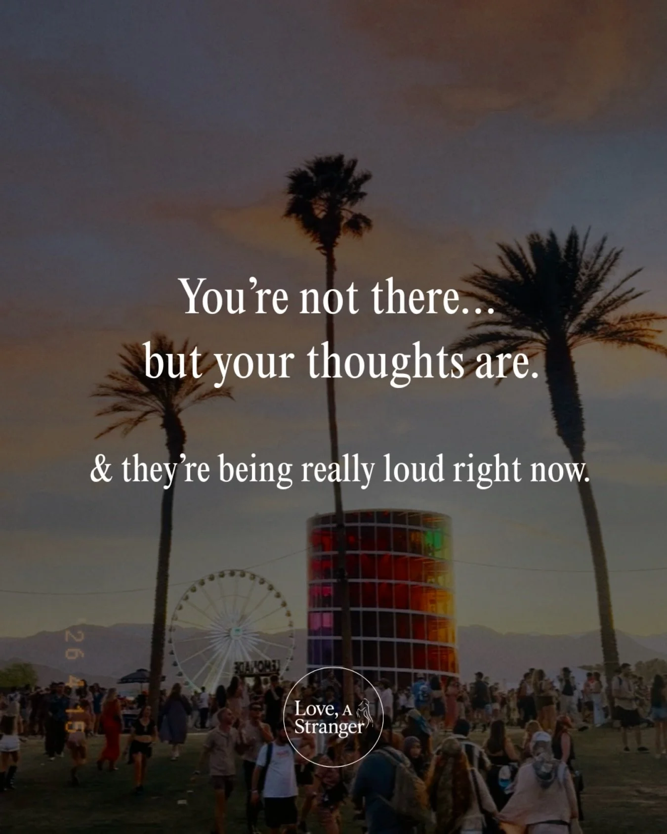 You&rsquo;re not at Coachella&hellip;
but your brain is.

Comparing.
Zooming in.
Wondering if you&rsquo;d look like that in that outfit.

Instagram is showing you curated bodies&mdash;
curated lighting, curated angles.

And your brain is treating it 