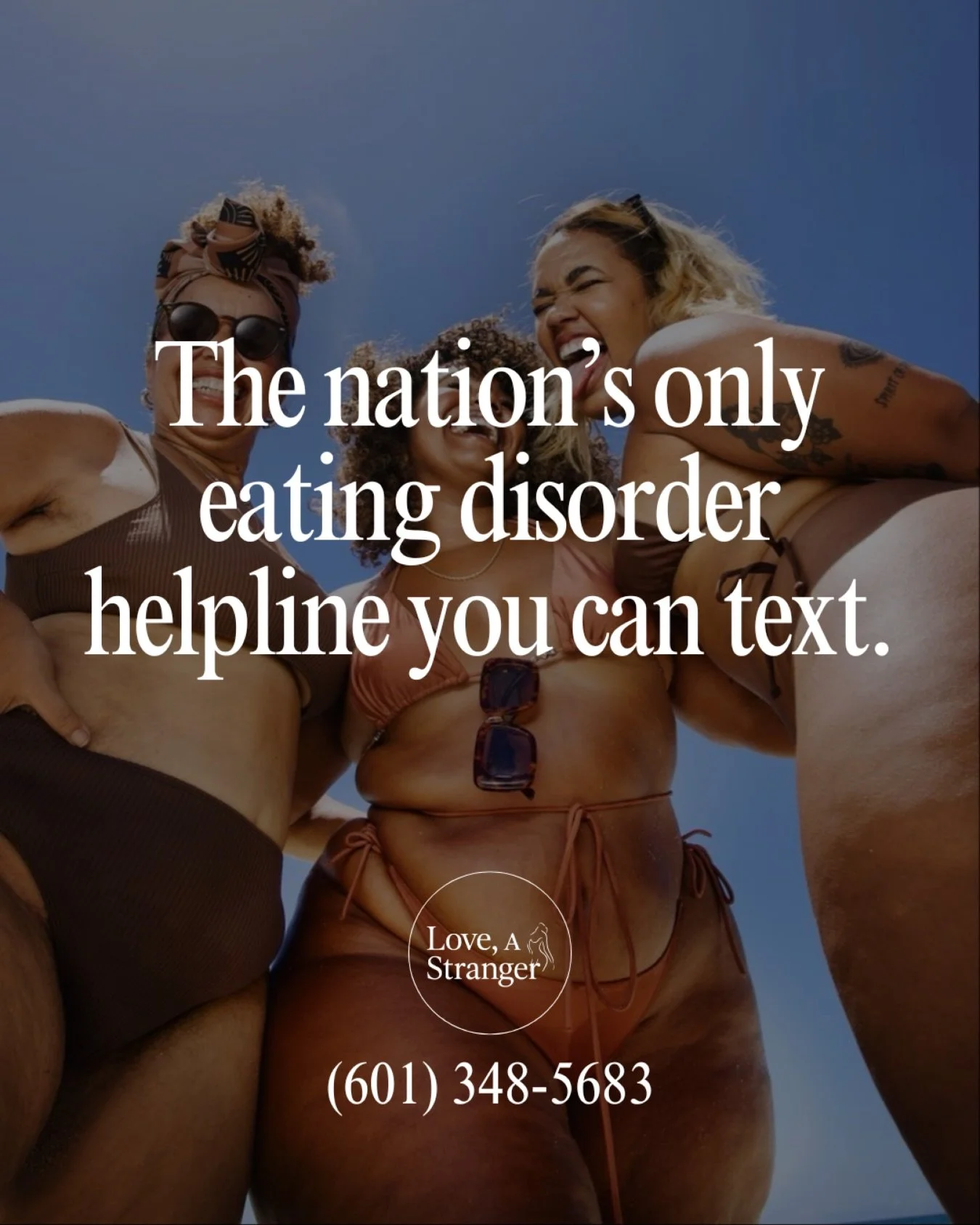 If you&rsquo;re struggling with an eating disorder, body image, or your relationship with food, or if you love someone who is&hellip; this is for you.

Love, A Stranger is here to listen, support you, and help you find resources that feel right for y