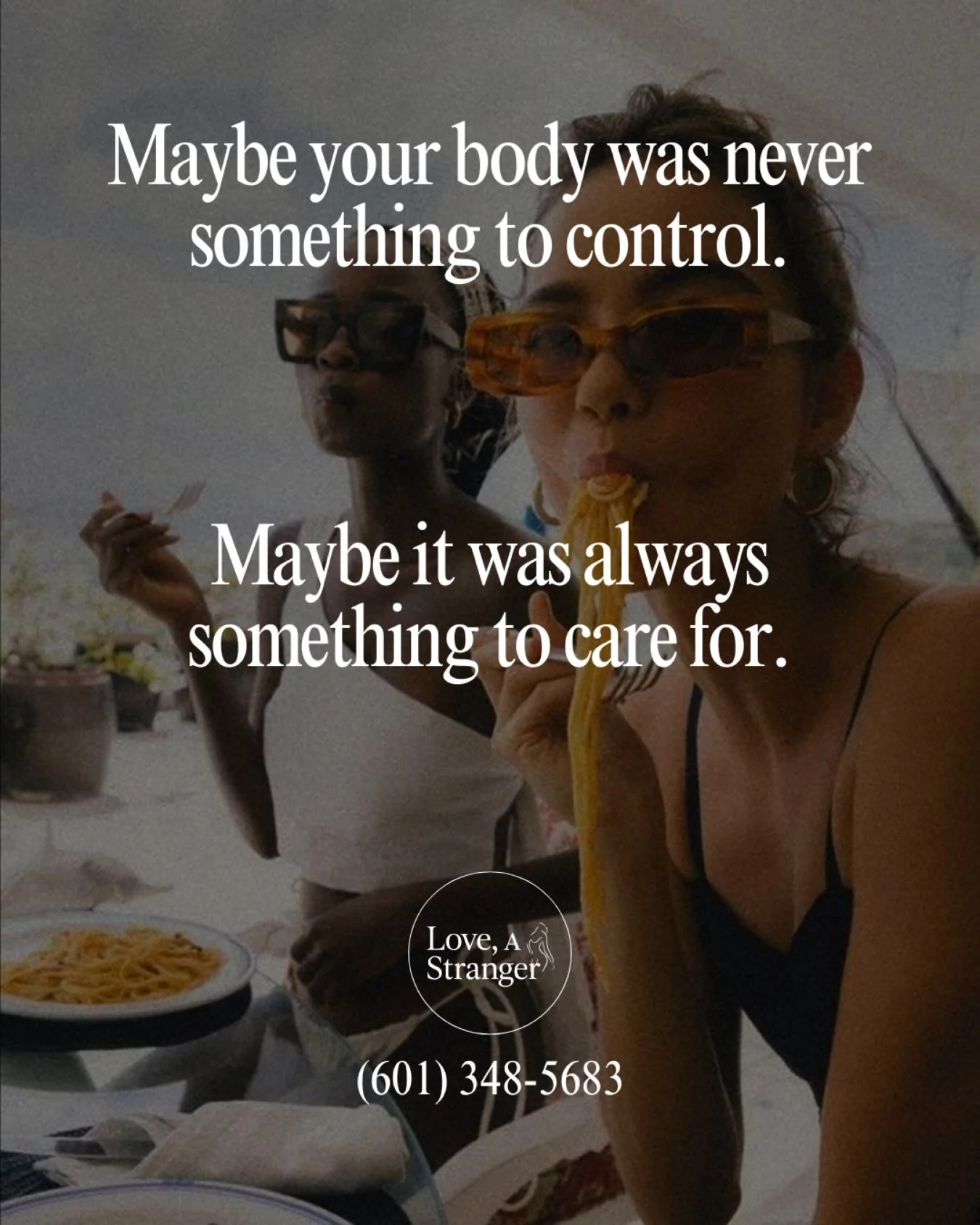 Your body is not an apology.
It is a home.

It is the reason you get to laugh, hug people you love, dance in kitchens, cry, heal, travel, taste your favorite foods, and experience this life at all.

Maybe your body was never something to control.
May