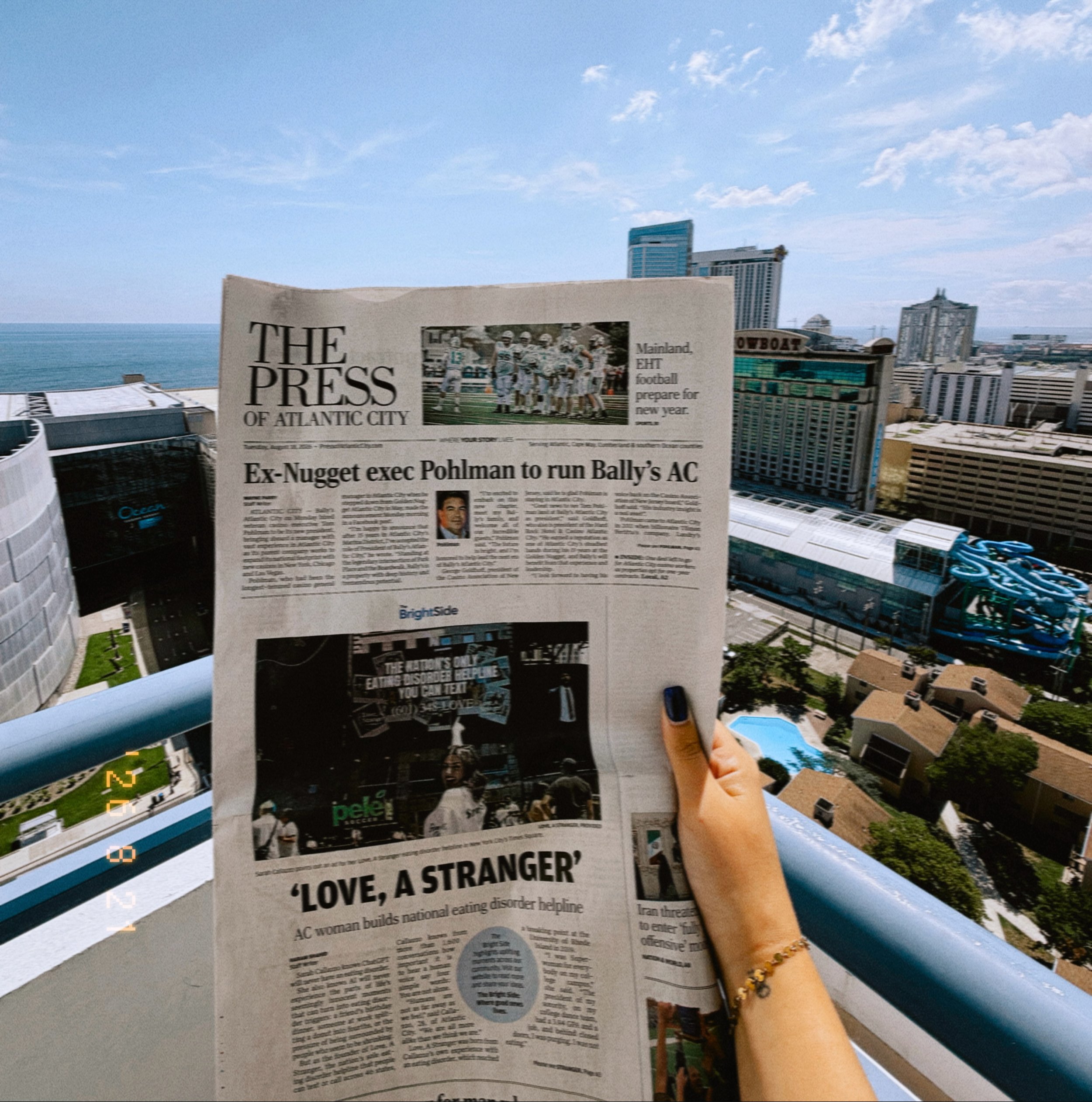 We made the front page. 💌🫒

Love, A Stranger is on the COVER of The Press of Atlantic City as part of The Bright Side: Where Good News Lives.

Nine months ago, we launched with one simple belief: no one should have to struggle alone. Today, our lit