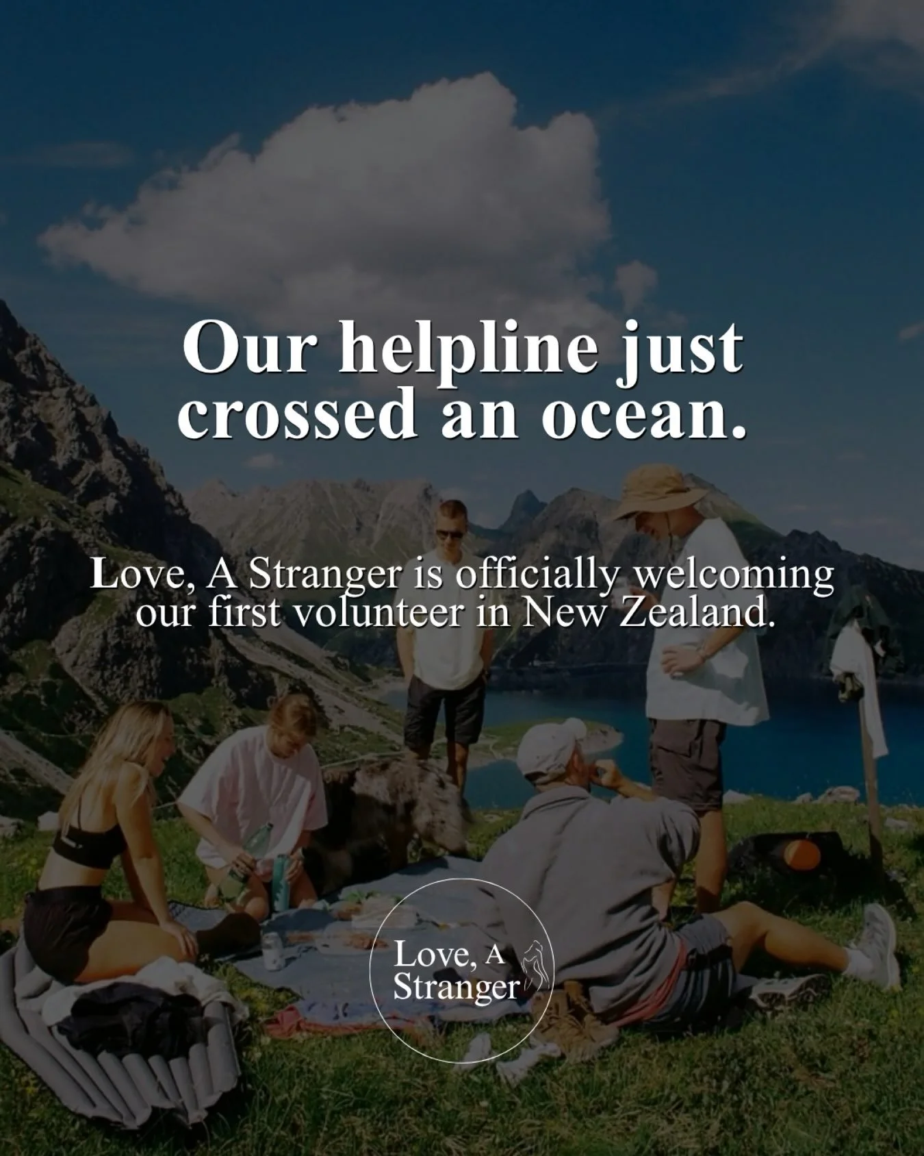 And just like that, our little helpline has made its way across the world. 🌎💌

We officially have a volunteer joining our helpline family from New Zealand.

Thousands of miles away, in a completely different time zone, someone chose to spend part o