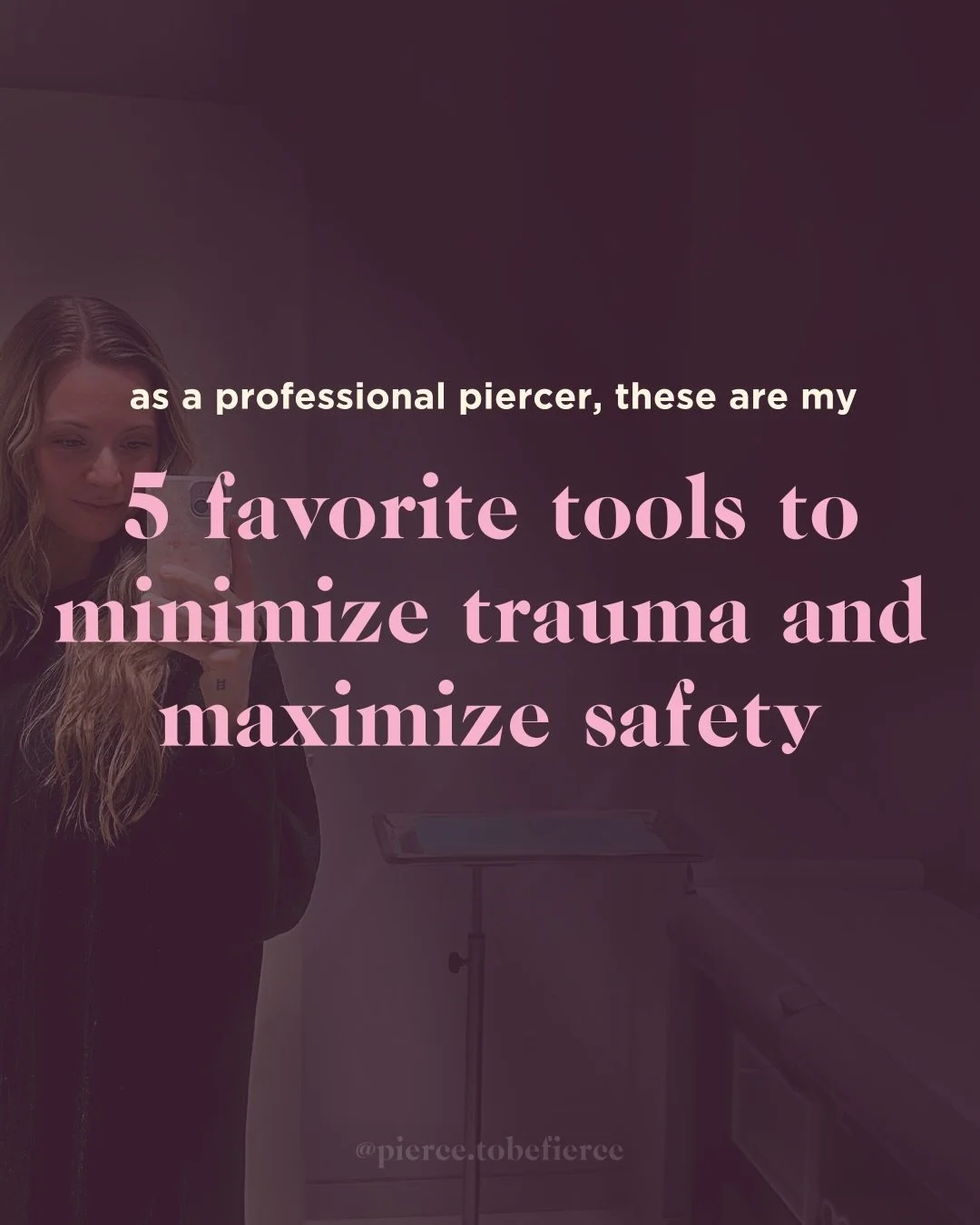 As a client, you might wonder what all these tools and machines are for in the piercing room.

The truth is: they make all the difference 😊

A safe piercing isn&rsquo;t just about a sterilized needle or piece of jewelry.
It&rsquo;s about everything 