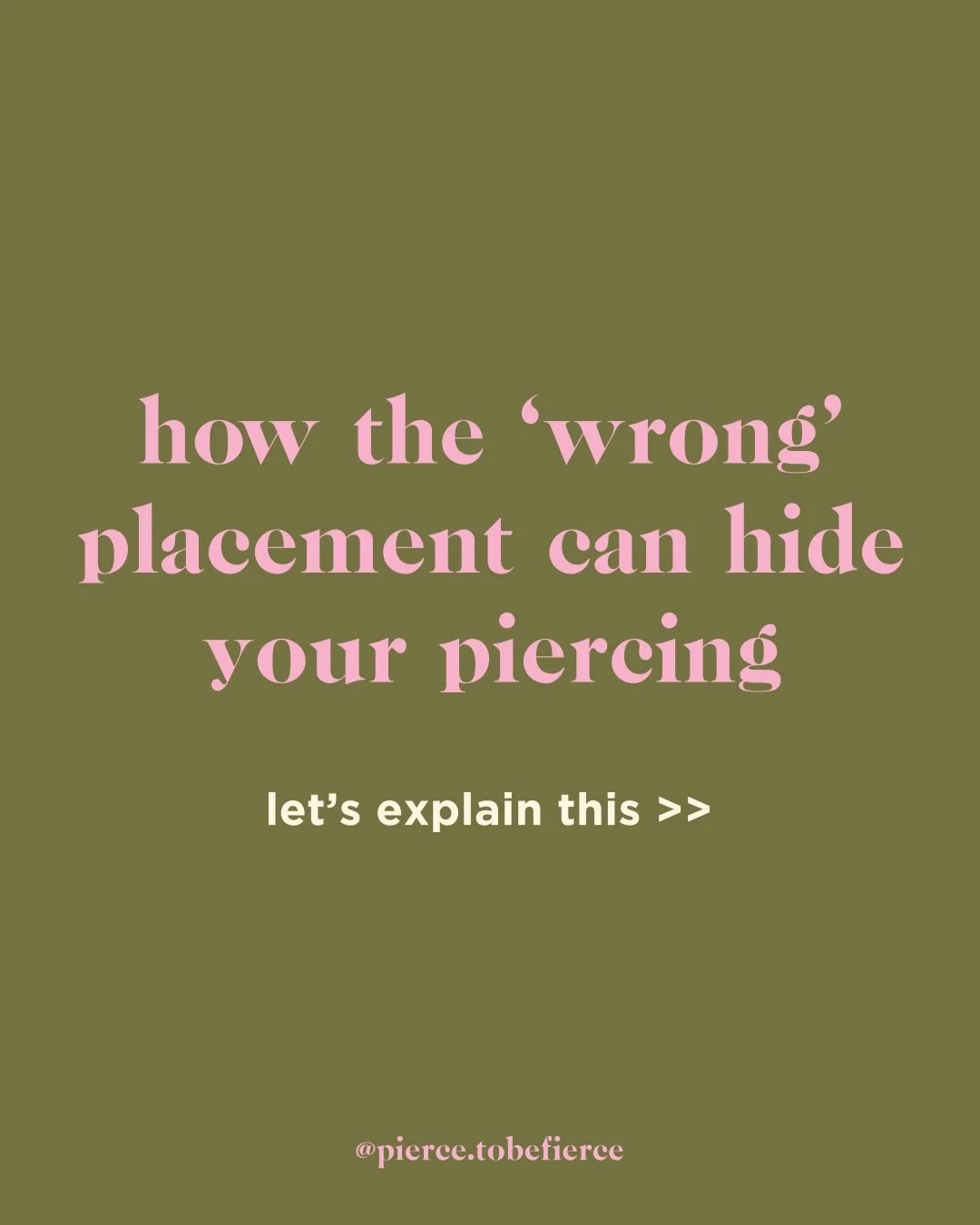 Can placement ruin your piercing? Yes, it can. Let&rsquo;s do a little study into piercing angles and placement ✨

Because ears are curved, even a tiny shift in placement can completely change how your jewelry looks on the ear.

A well-balanced ear s