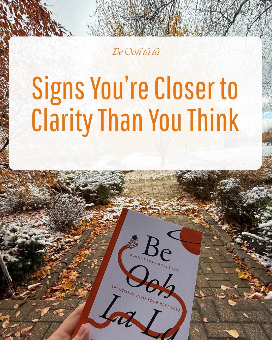 Ever feel like you're in a fog, only to realize the sun is already starting to burn it away? Clarity often works like that. It's not that the entire path is suddenly lit, but you can see the next few steps.
Here are a few signs you&rsquo;re closer th