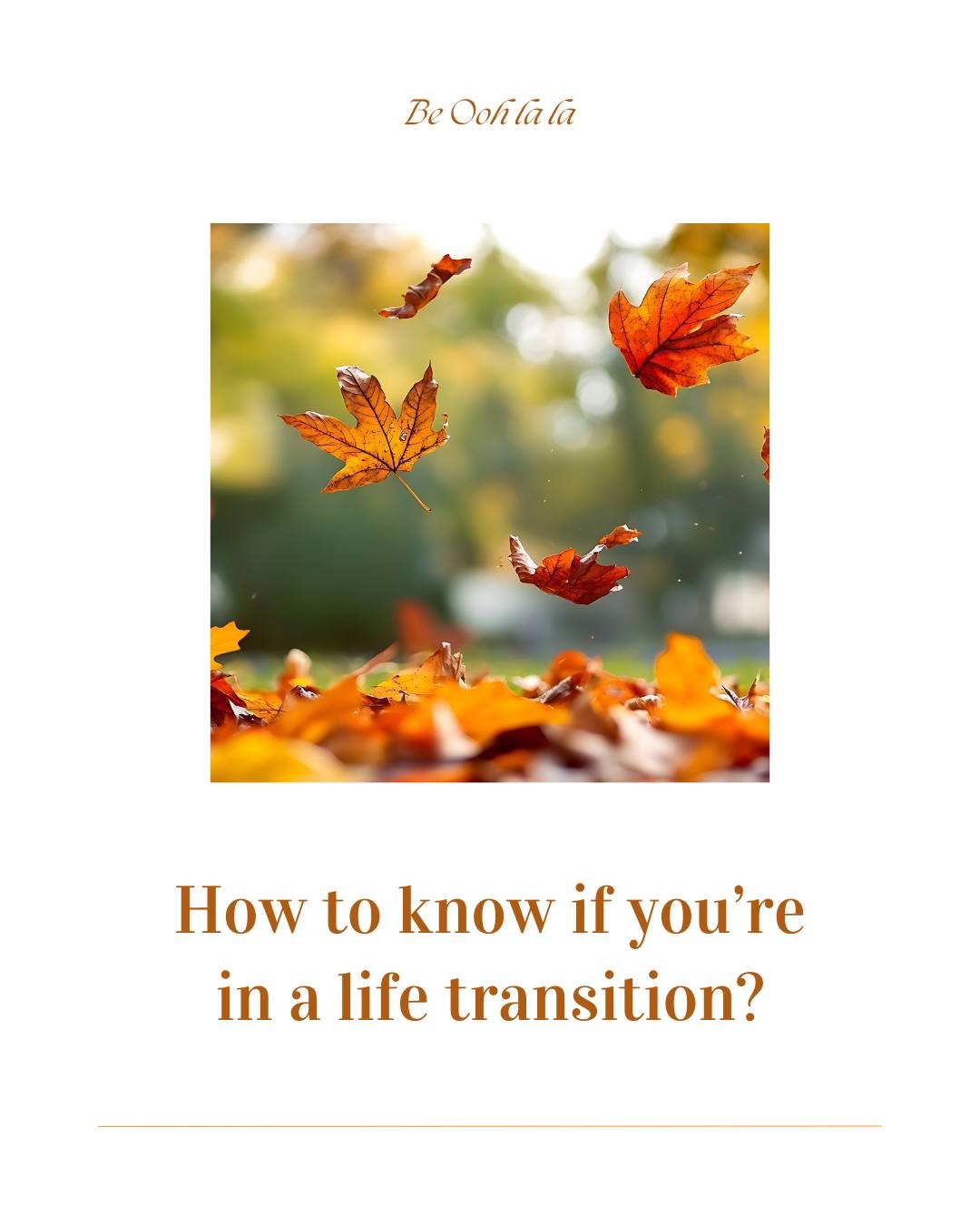 How do you know you&rsquo;re in a transition? 👟

It usually starts with a feeling of discomfort. It&rsquo;s like wearing a pair of shoes that used to be perfectly comfortable, but suddenly, they pinch. They don't fit who you are becoming.

You might