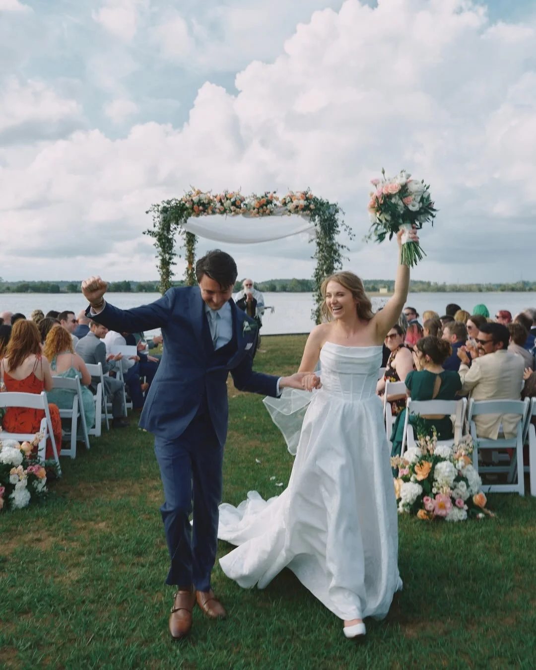 Susie + Peter | The Island House

Photography: @nicholasgoreweddings 
Planning: @charlottegraceweddingdesign 
Venue: @the_island_house 
Florist: @coastalcreationsfloral 
Hair + Makeup: @lashesandlacechs 
Videographer: @326_films 
Rentals: @eventworks