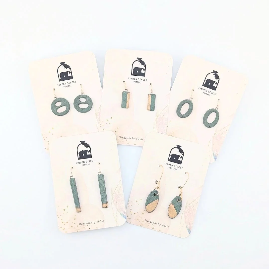 LindenStreetPottery-MatteGreenGoldEarrings.jpg