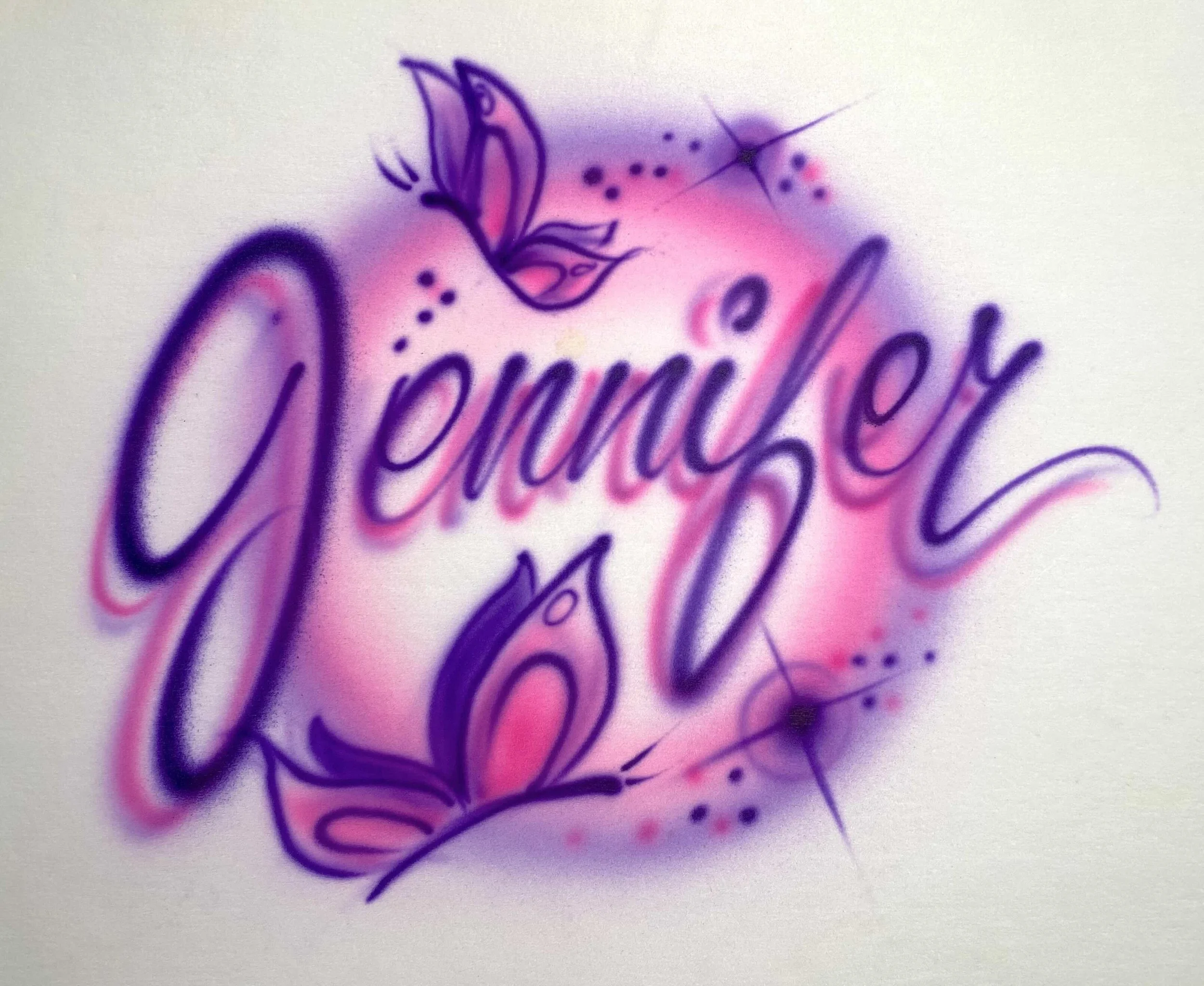 Jennifer Butterflies - Airbrush Name Design .jpeg