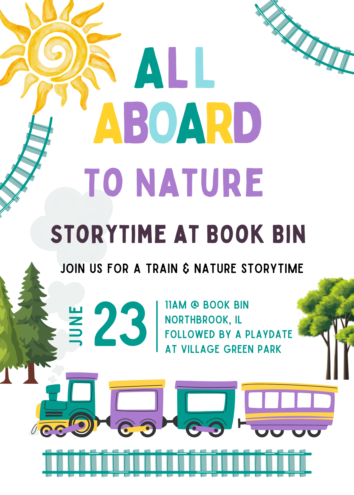 All Aboard To Nature: Train Storytime at Book Bin