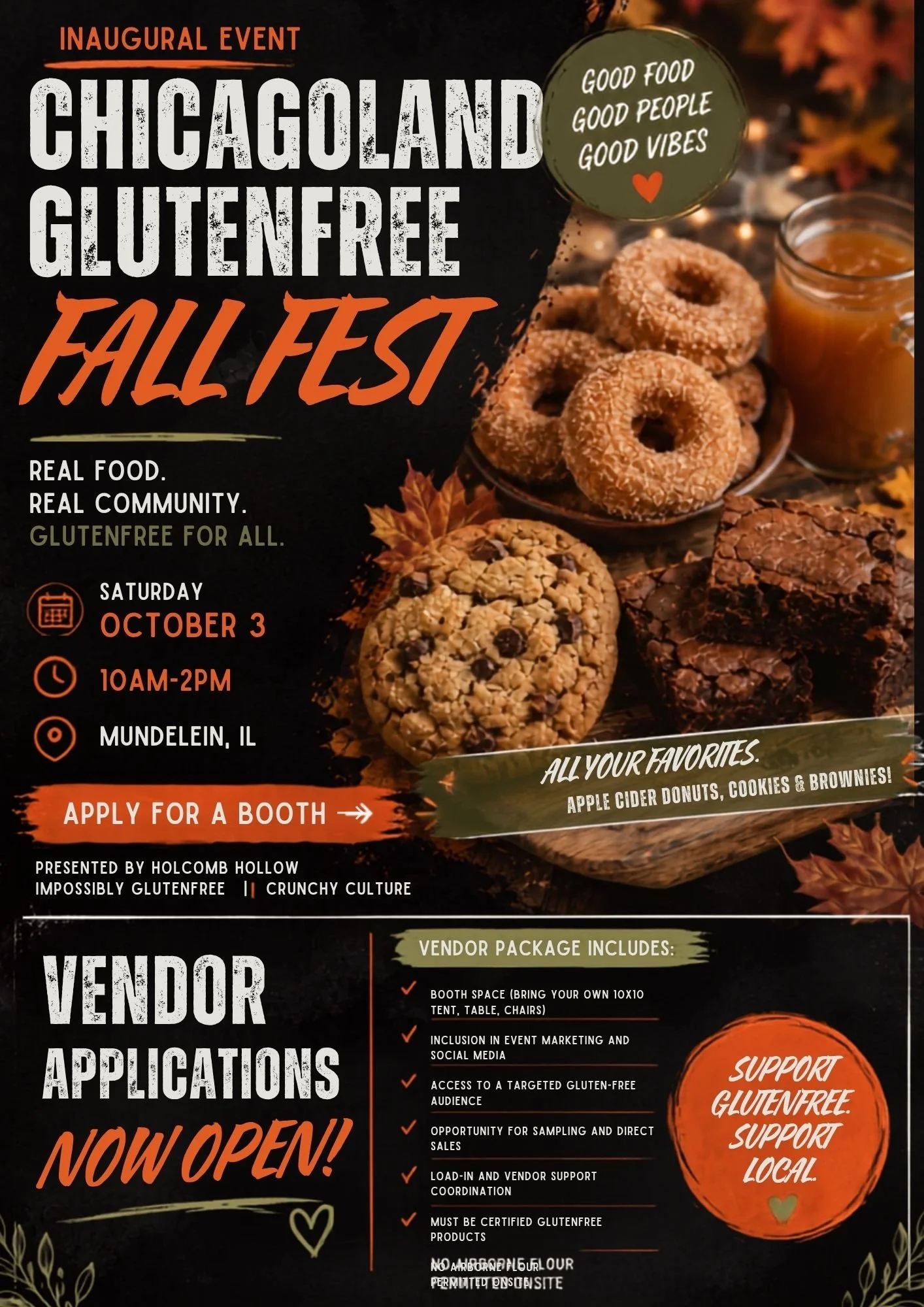 Chicagoland Gluten Free Fest Vendor  (Early Bird Price through 8/15)