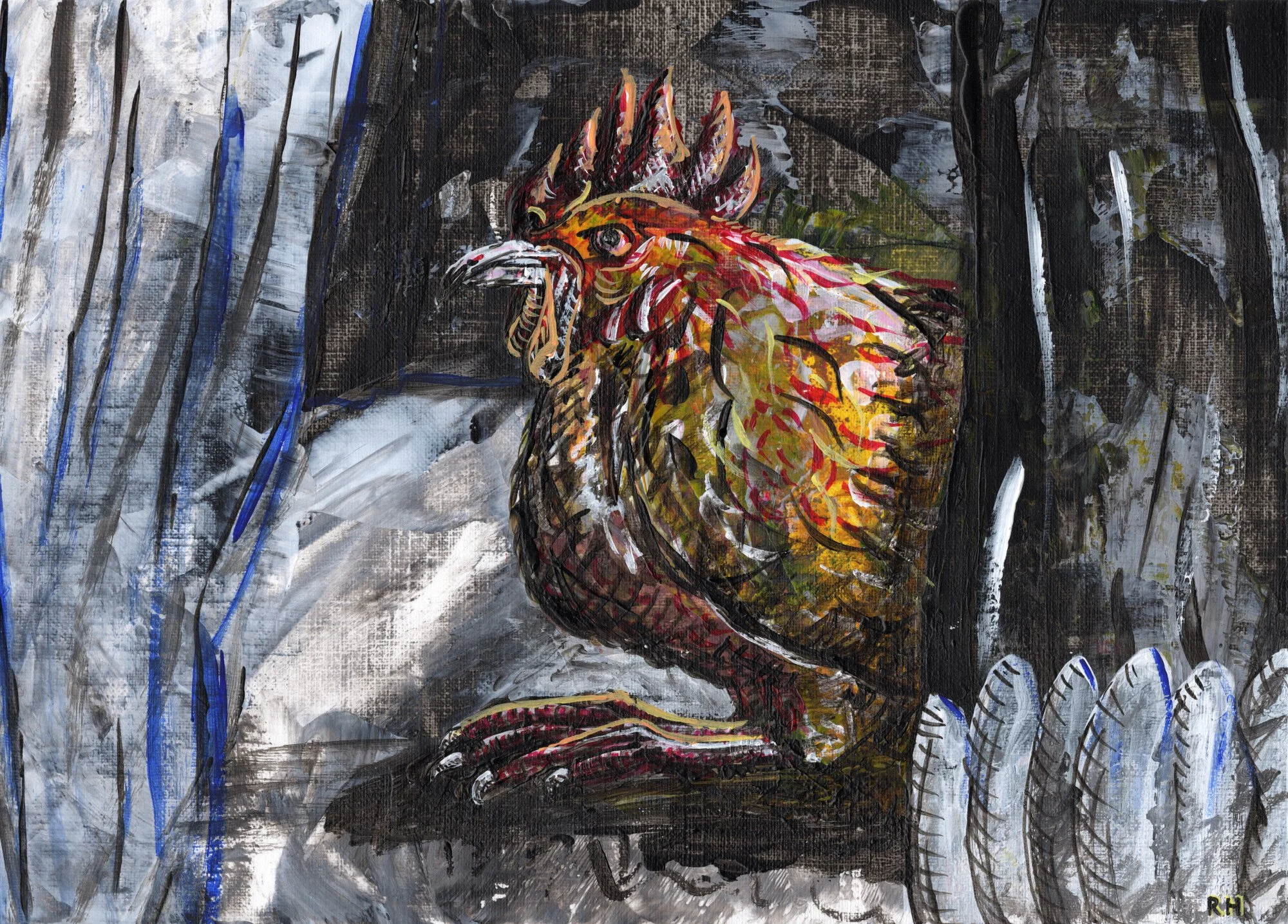 Winner, Winner (Chicken Dinner!): Is the chicken mad? Stately and dignified? Aware that it will soon be part of a tasty dinner?