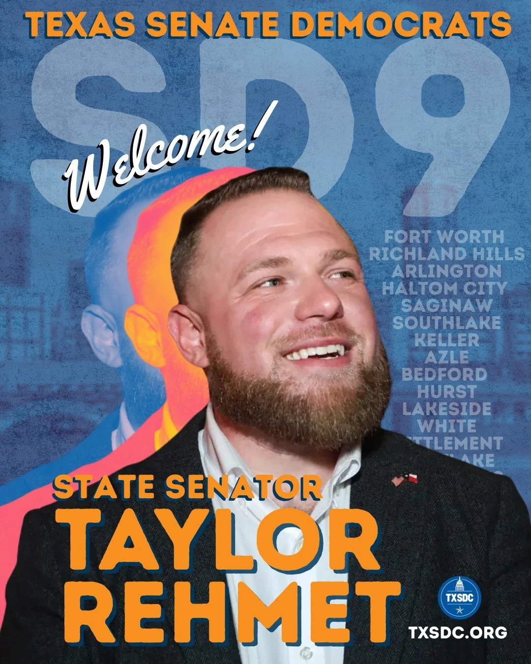 NEW TX SENATE DEM JUST DROPPED: @taylorfortexas was just sworn into the Texas Senate. 

We&rsquo;re excited to work with him to deliver the affordability and opportunity every Texan deserves! #txlege