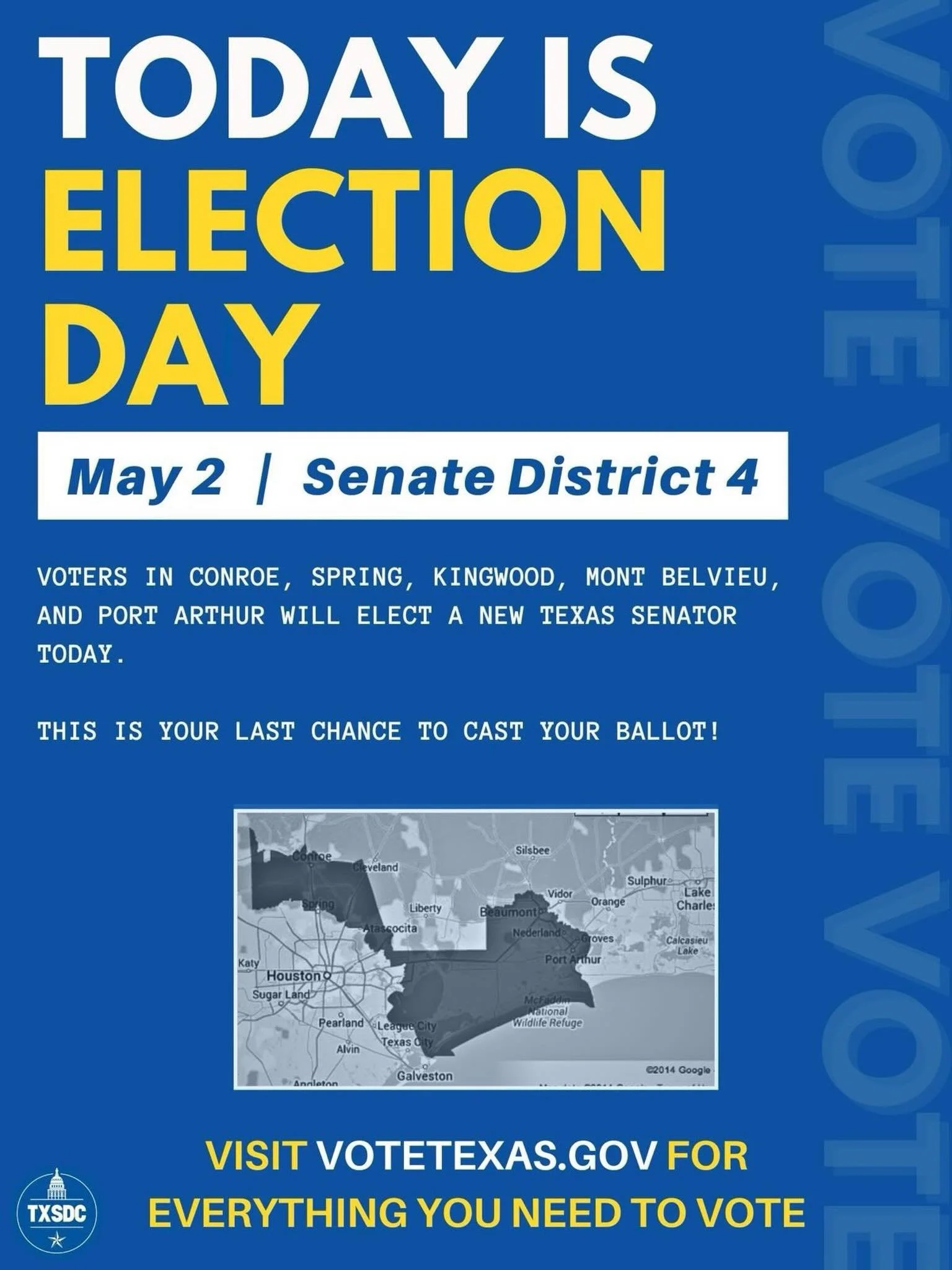 It&rsquo;s Election Day!

If you live in Senate District 4, today is your chance to choose your next senator.