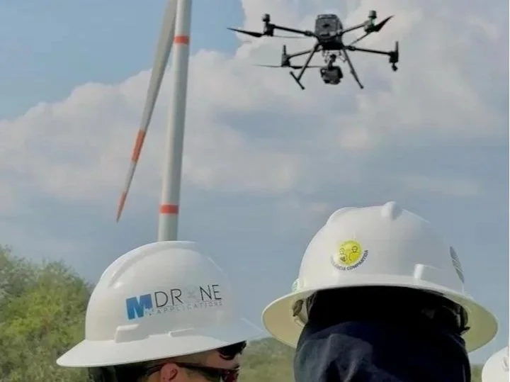 Inspección de aerogeneradores con drones DJI