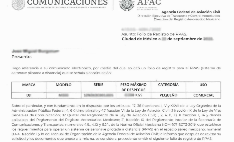 ¿Cómo registrar mi dron paso a paso ante la AFAC?