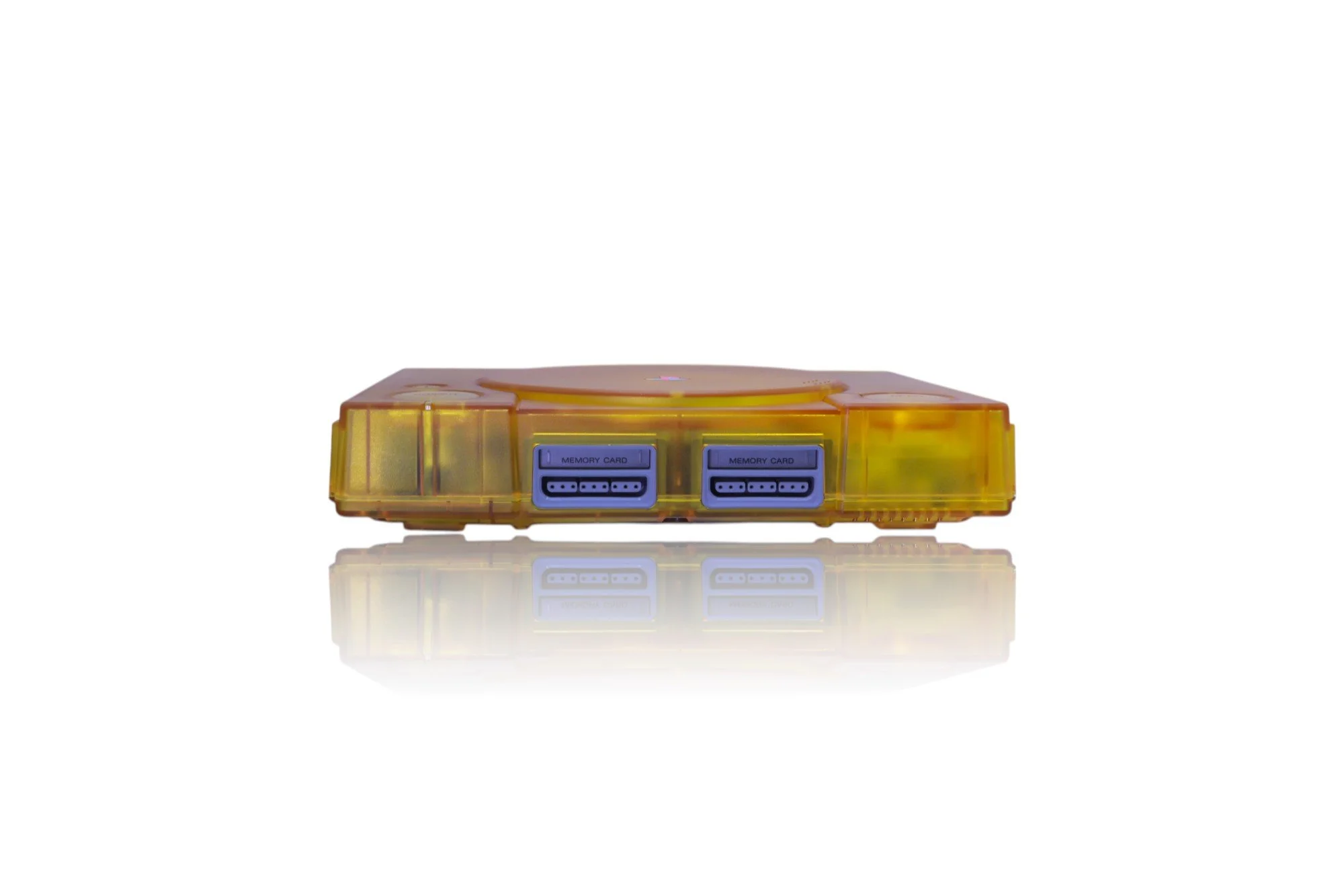 Sony Playstation Translucent Yellow w/ X-Station & RetroGEM HDMI (Shiny Edition)