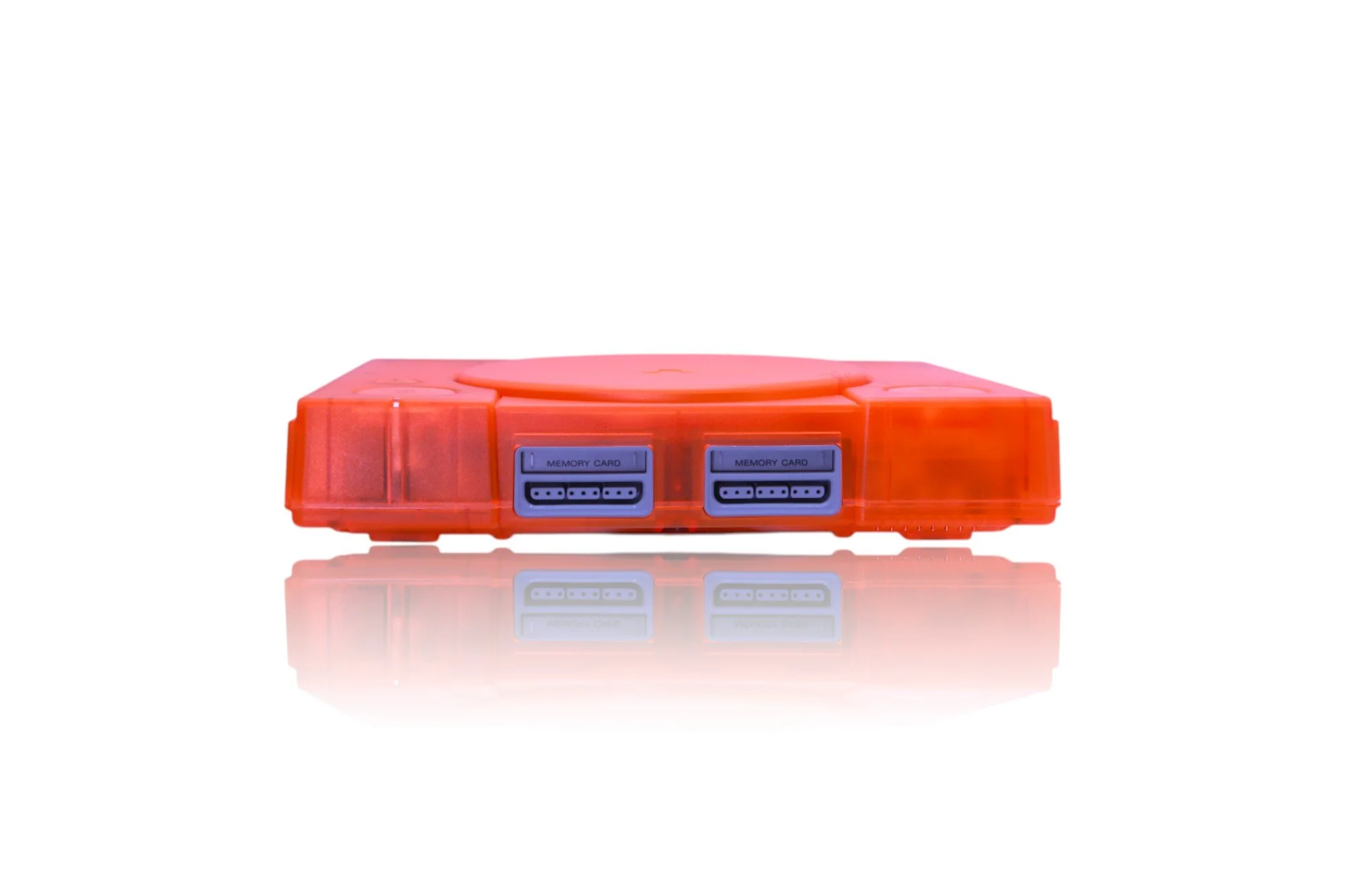 Sony Playstation Translucent Orange w/ X-Station & RetroGEM HDMI (Shiny Edition) (Copy)