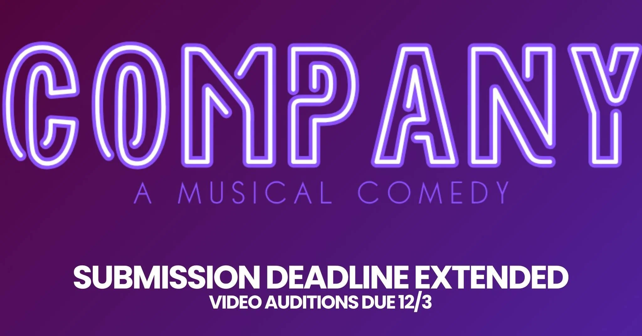 SUBMISSION DEADLINE EXTENDED

✨ We&rsquo;re back, and what better way to celebrate than diving headfirst into the complex, hilarious, and heartbreakingly human world of Stephen Sondheim&rsquo;s COMPANY! 🎭

Community Through Song and Stage is thrille