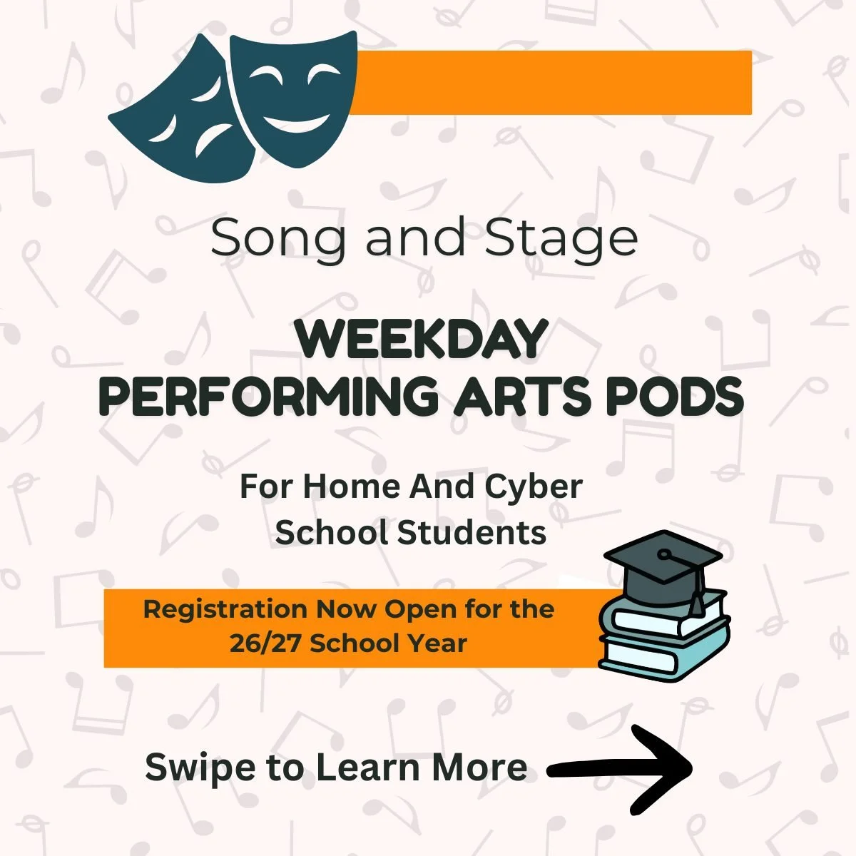 Looking for a flexible, community-focused option for your homeschool or cyber school student?

CTSS Weekday Performing Arts Pods combine academic accountability, conservatory-style training, and real performance opportunities in a small, supportive e